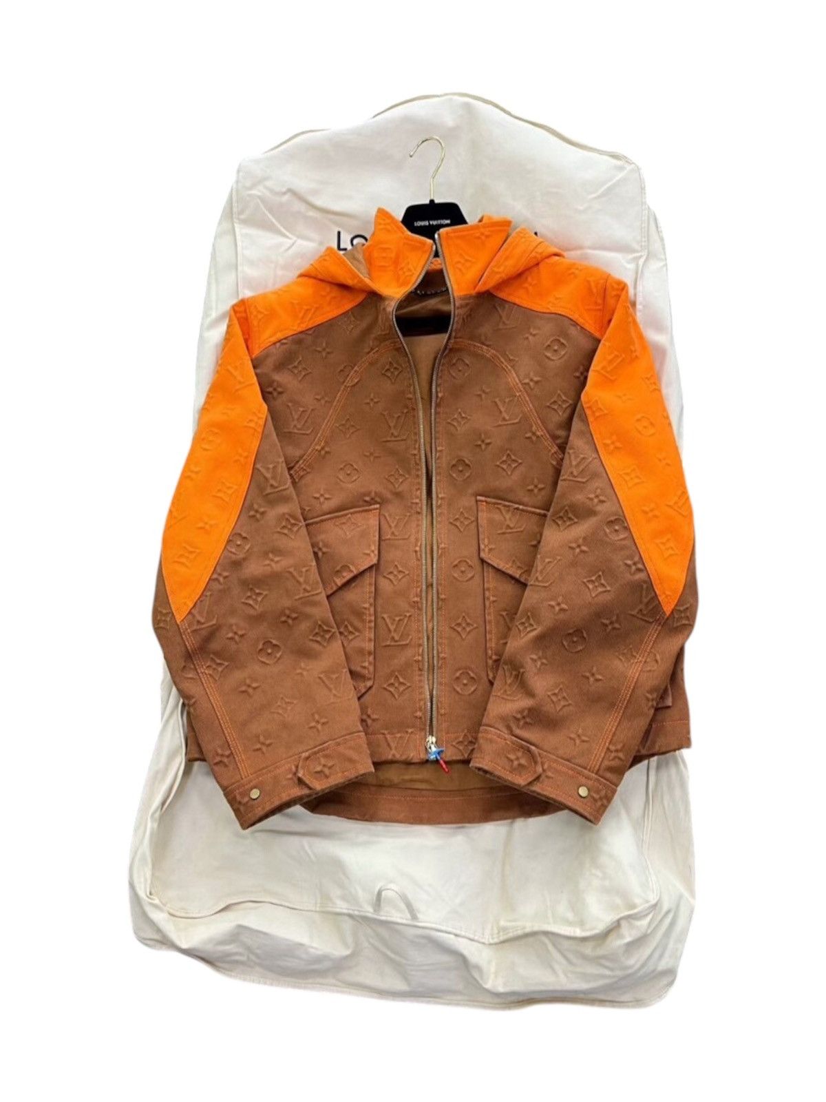 Louis Vuitton Louis Vuitton Carpenter 50 Hooded Denim Jacket 3D Monogram Size US M / EU 48-50 / 2 - 1 Thumbnail