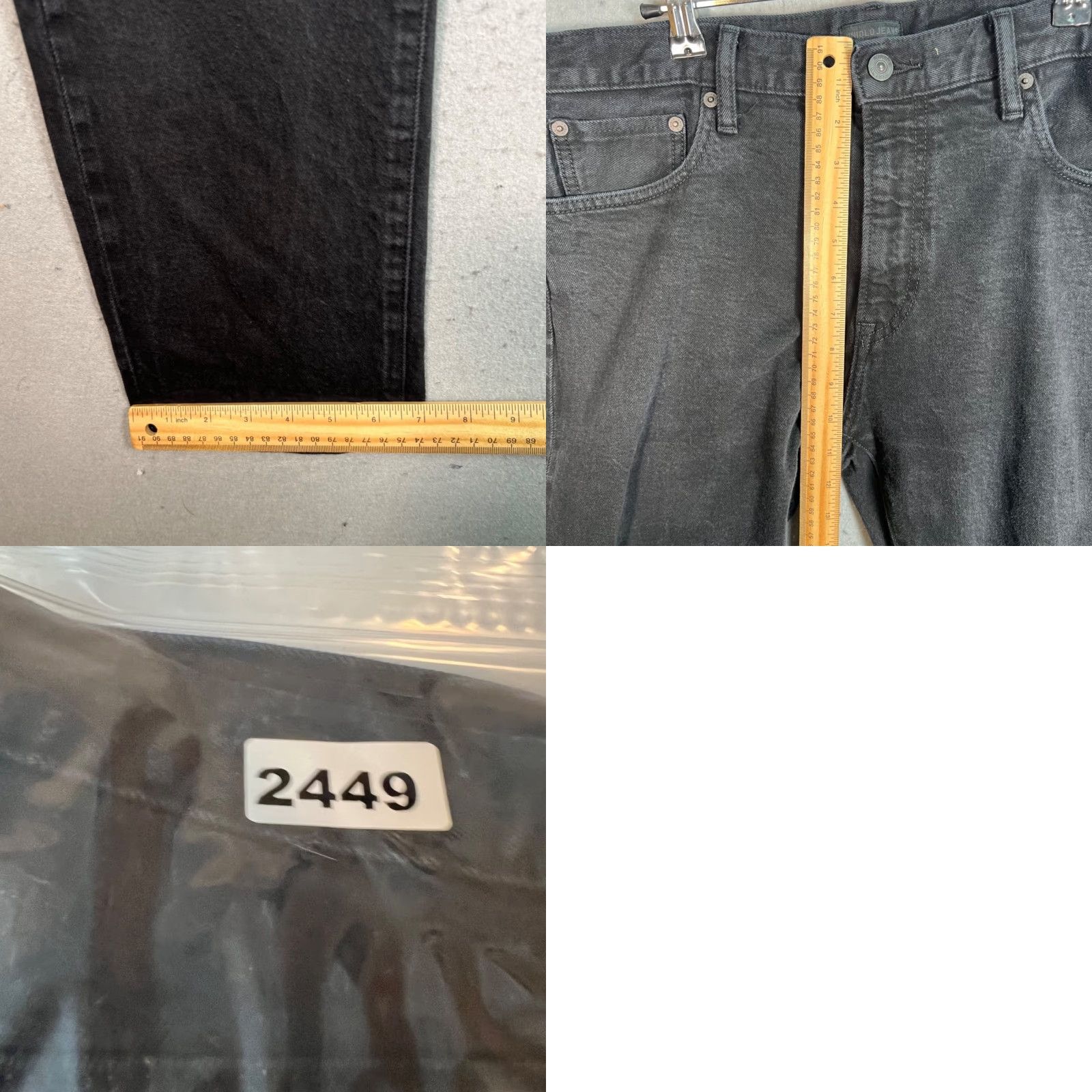 Uniqlo Uniqlo Jeans Mens 35 x 32 Black Skinny Fit Denim Cotton Spandex Regular 5-Pocket Inseam 32 Bagged Size US 35 - 8 Thumbnail