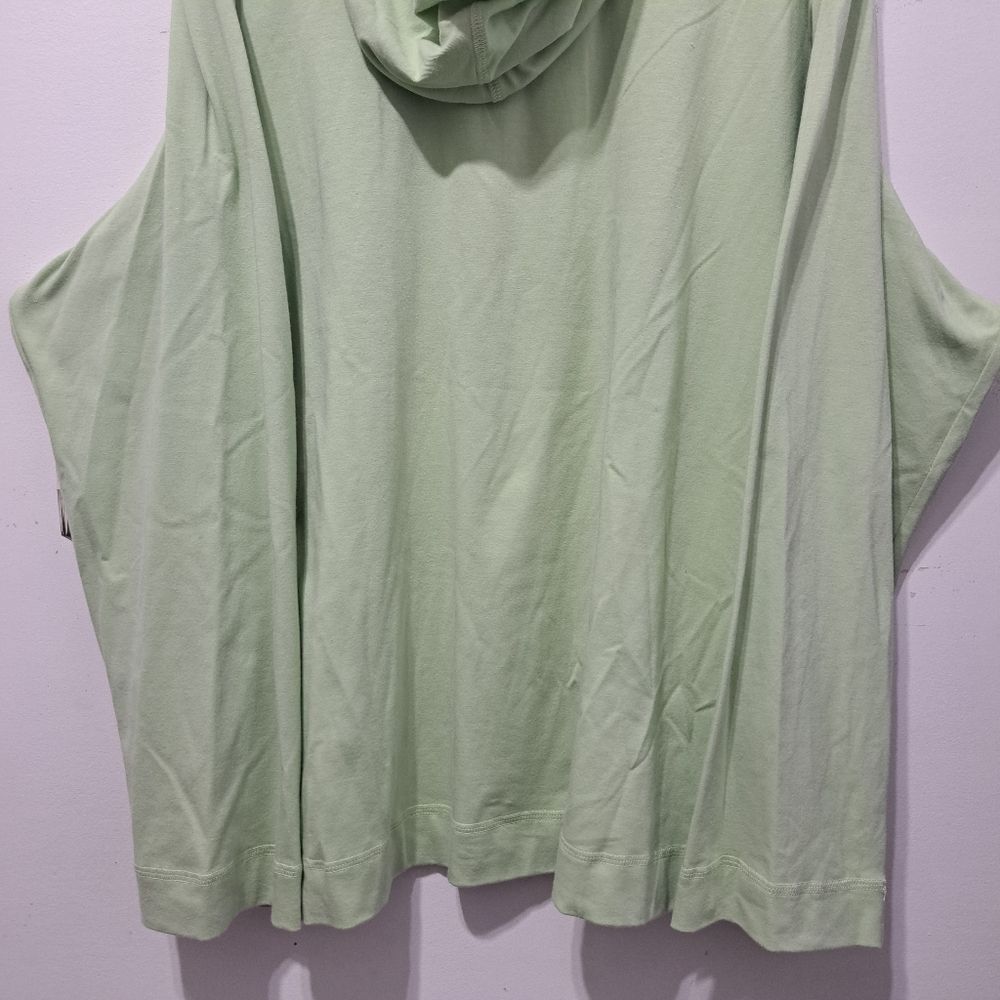 Eileen Fisher Eileen Fisher Organic Cotton Stretch Jersey 1/4 Zip Hooded Top Sweater Aloe 3X Size 4XL / US 24-26 - 13 Thumbnail