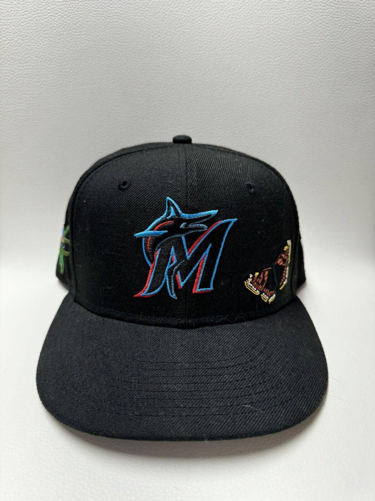 New Era MLB New Era Miami Marlins Fitted Hat Size ONE SIZE - 1 Thumbnail