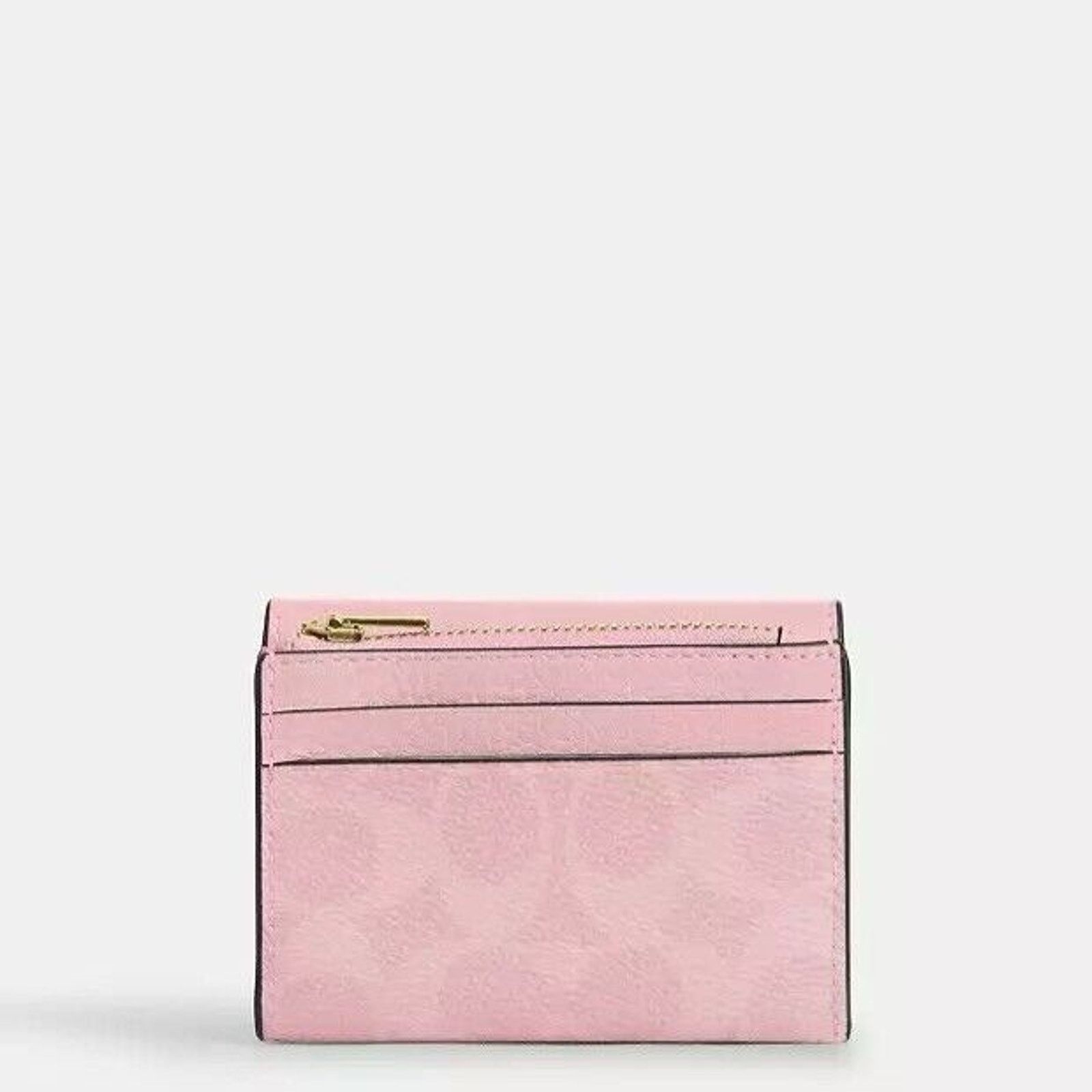 Coach NWT Coach Card Holder Wallet Canvas CZ034 Powder Pink Size ONE SIZE - 9 Thumbnail
