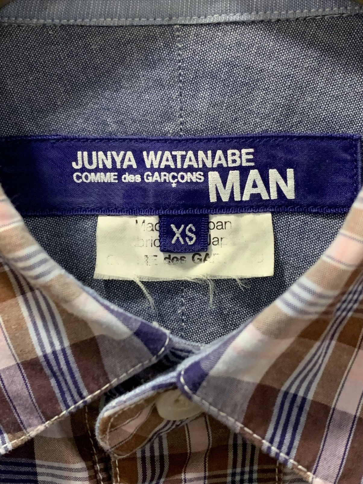Junya Watanabe JUNYA WATANABE MAN COMME des GARÇONS CHECK PATTERNED SHIRT Size US XS / EU 42 / 0 - 3 Thumbnail