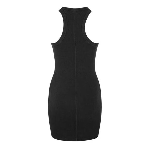Alexander Wang o1g2r1mq0824 Distress Mini Dress in Black Size M / US 6-8 / IT 42-44 - 2 Thumbnail