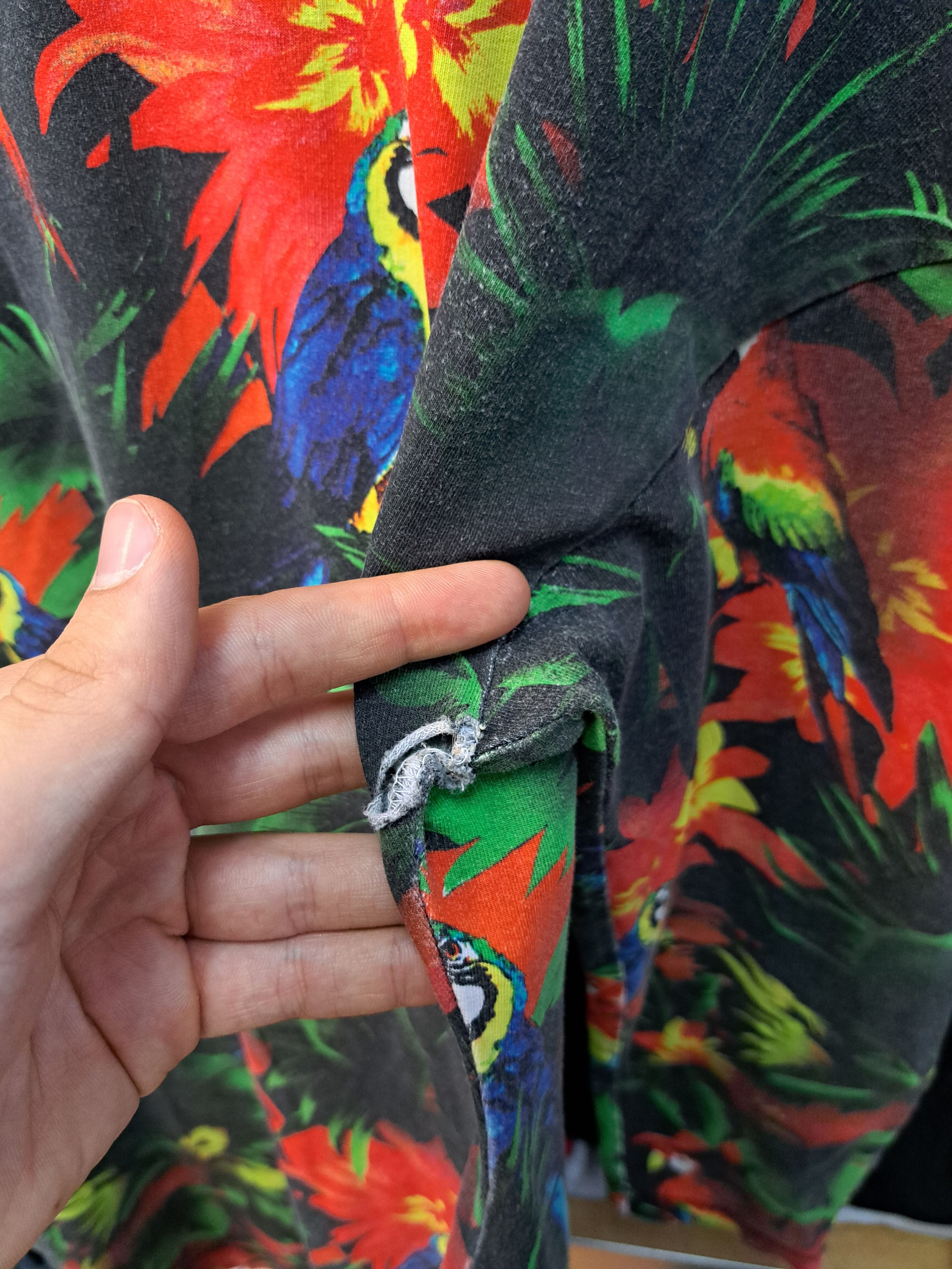Moschino Love Moschino Fullprint Floral Parrots Midi Dress Size L / US 10 / IT 46 - 4 Thumbnail
