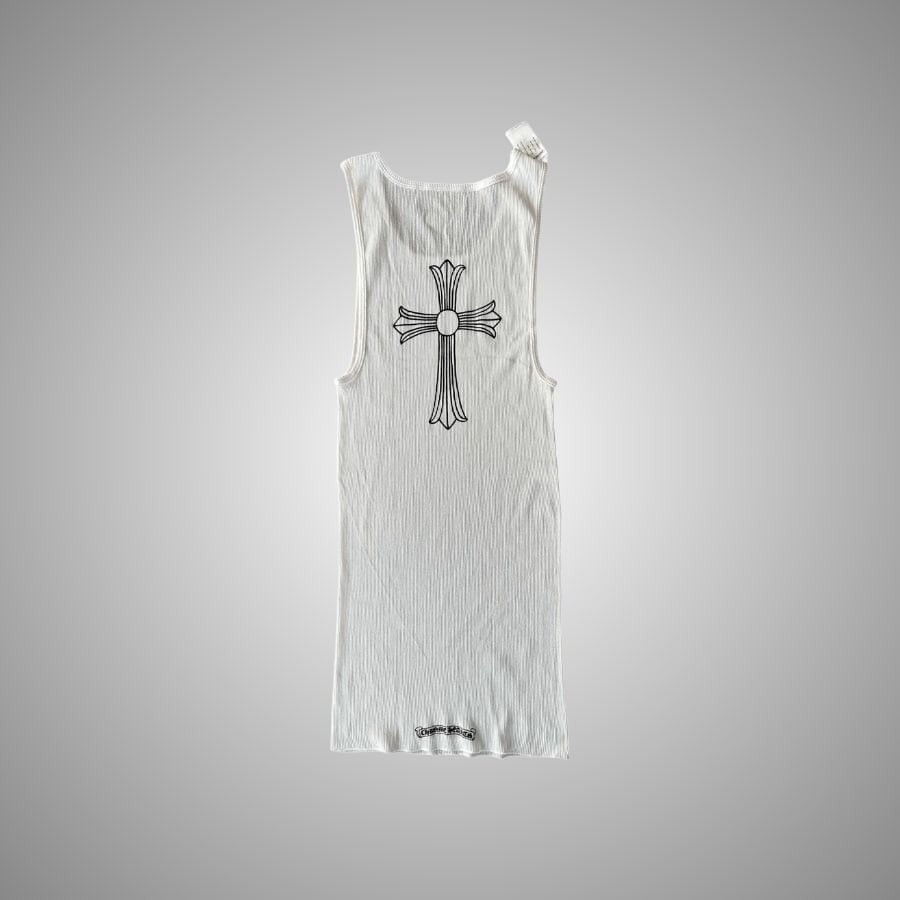 Chrome Hearts CHROME HEARTS WHITE & BLACK T-BAR LOGO TANK TOP Size US XL / EU 56 / 4 - 2 Thumbnail