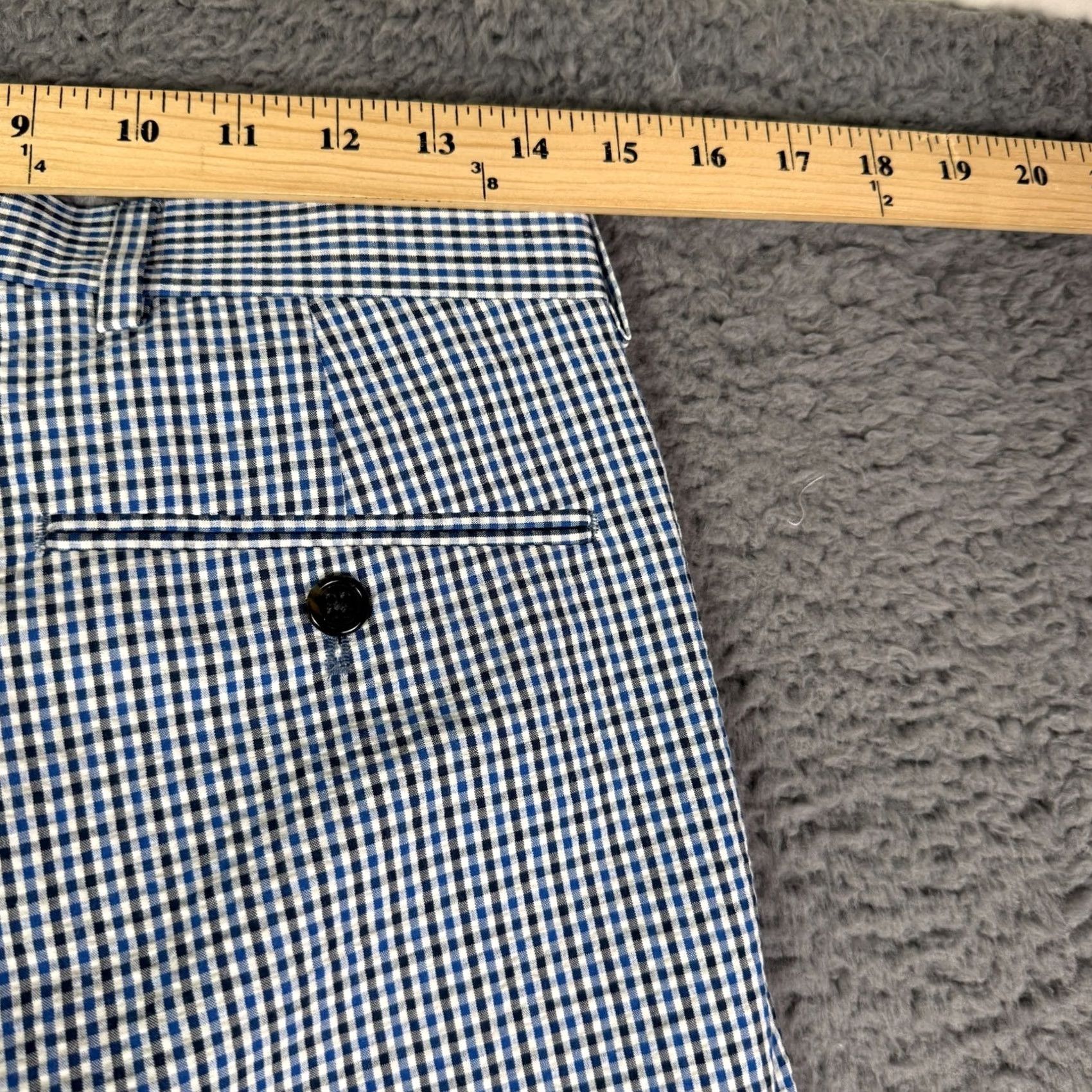 Todd Snyder Todd Snyder Pants Mens 28x32 Blue Seersucker Gingham Dress Trouser Zanieri Size US 28 / EU 44 - 6 Thumbnail