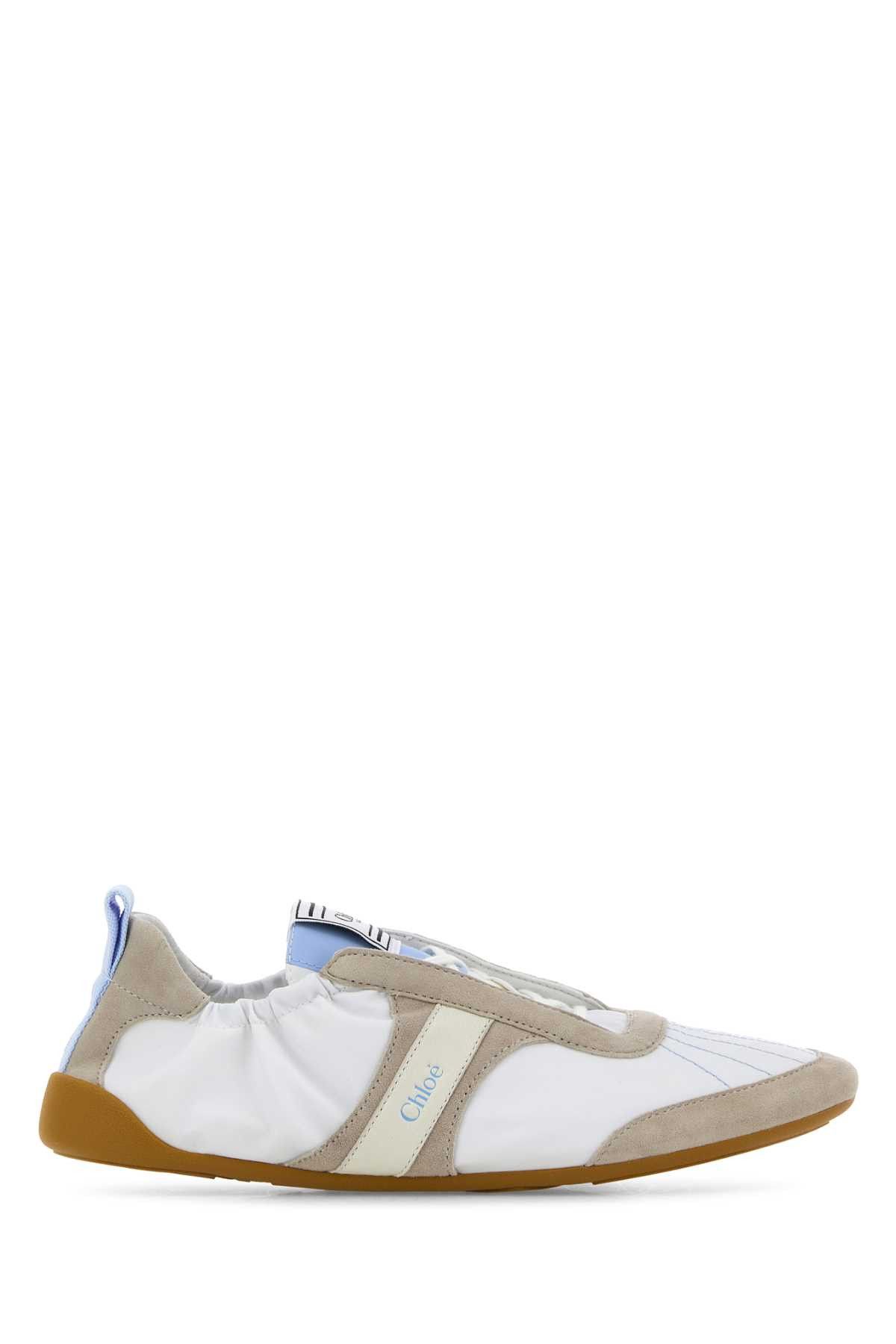 Chloe Multicolor Fabric And Suede Sneakers Size US 8 / IT 38 - 1 Thumbnail