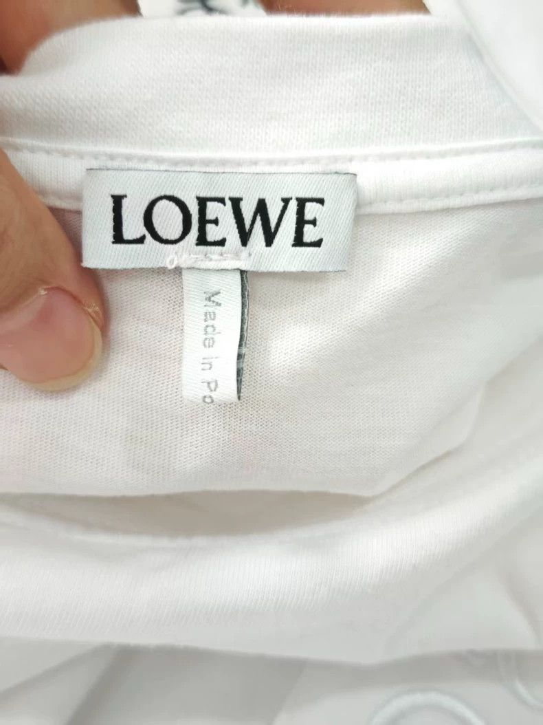 Loewe LOEWE White short-sleeved T-shirt Size L / US 10 / IT 46 - 4 Thumbnail