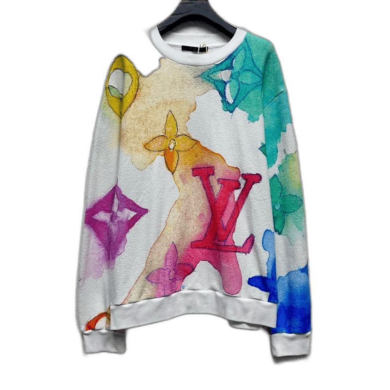 Louis Vuitton Louis Vuitton Watercolor Pattern Sweatshirt-2506 Size US XXL / EU 58 / 5 - 1 Thumbnail