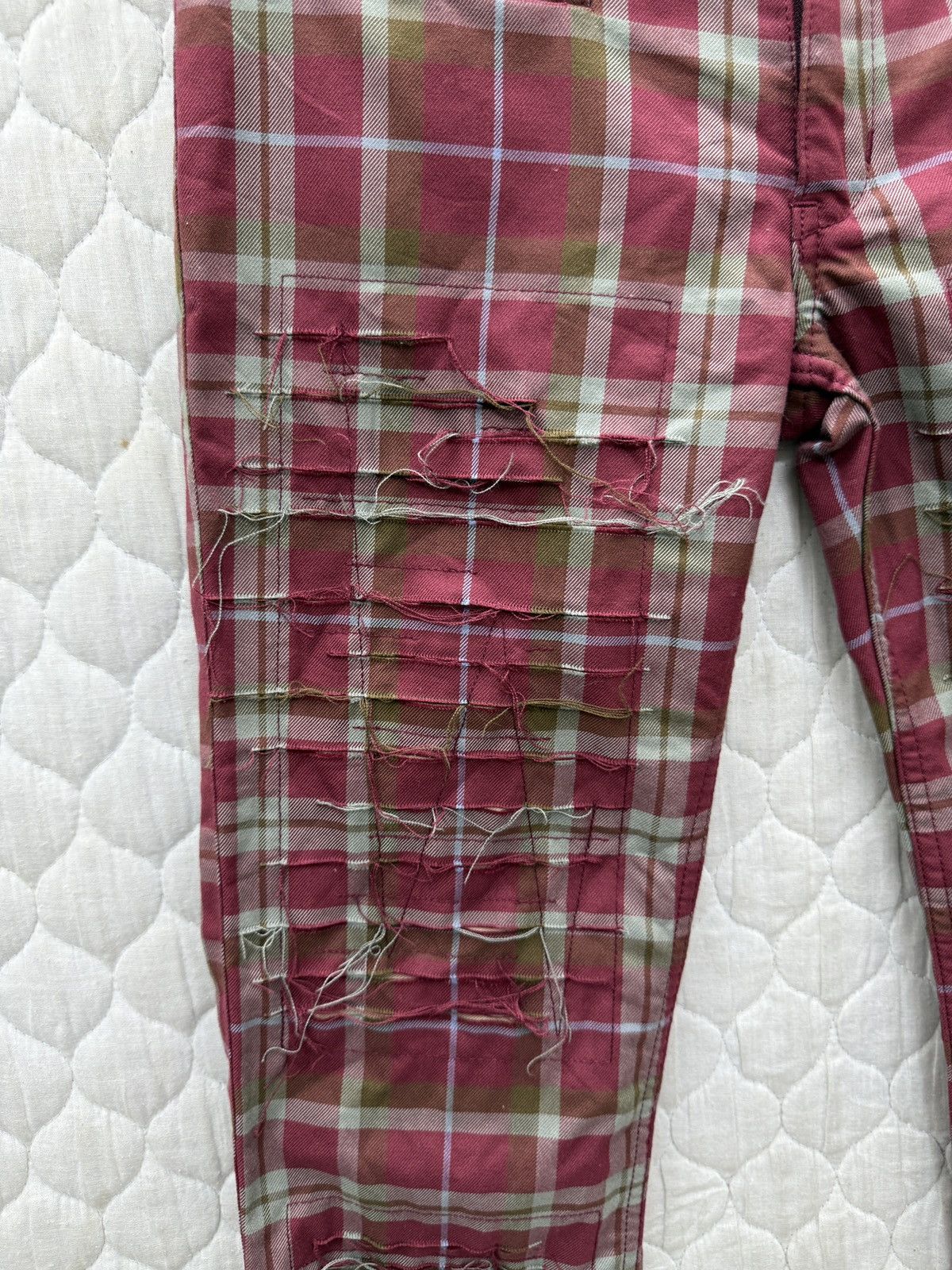Hysteric Glamour 🔥🔥🔥ARCHIVE HYSTERIC GLAMOUR TARTAN PUNK PANTS Size 28" / US 6 / IT 42 - 6 Thumbnail