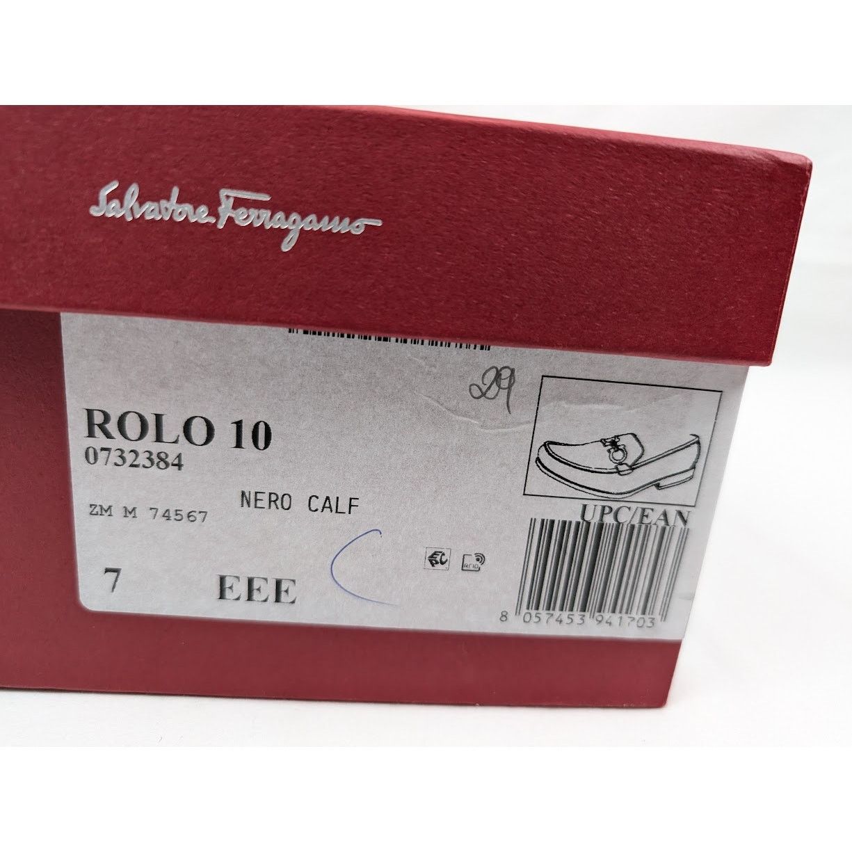 Salvatore Ferragamo o1rshd1 Rolo 10 Loafers Shoes in Nero Size US 7 / EU 40 - 24 Thumbnail