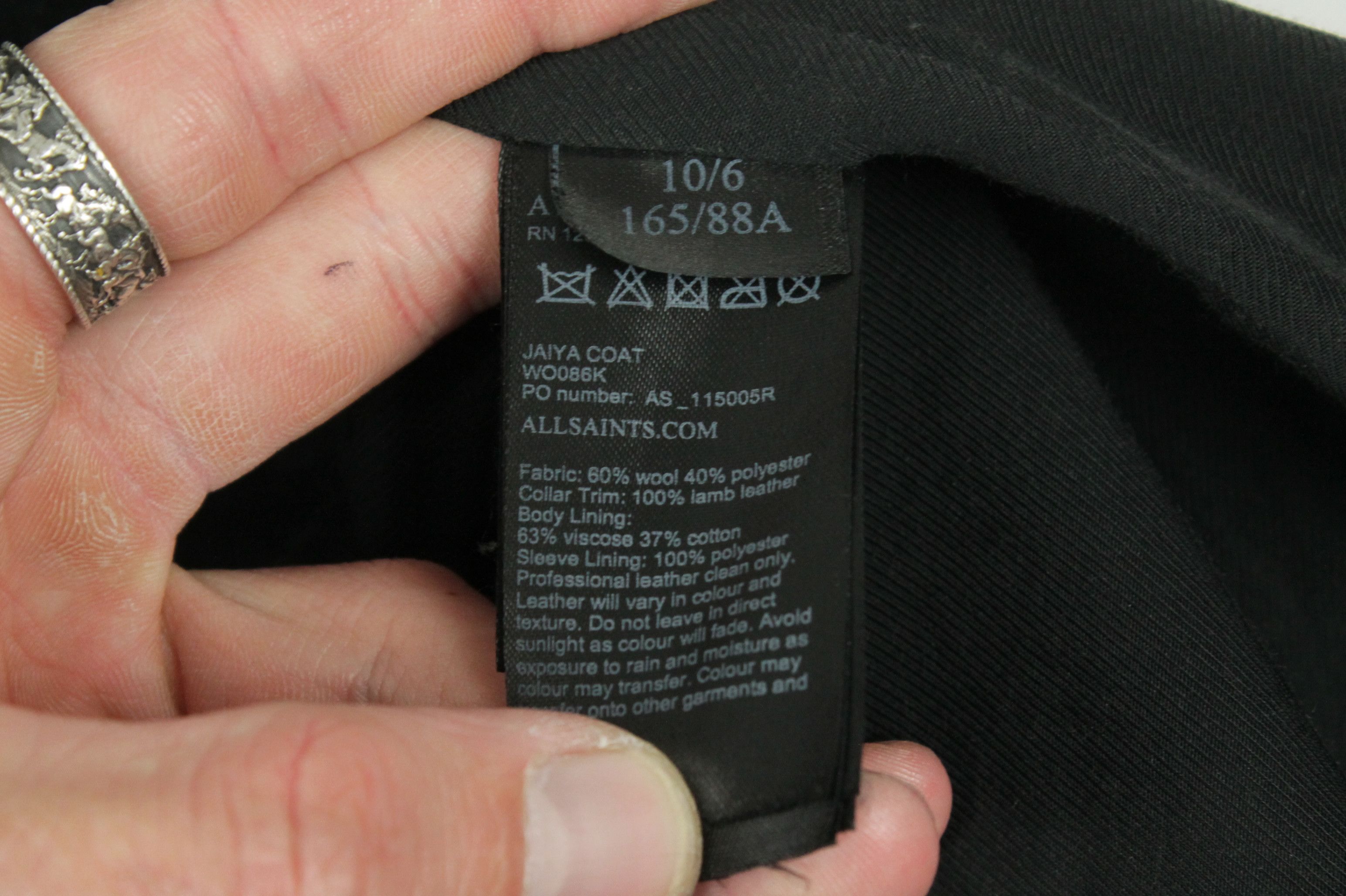 Allsaints AllSaints Jaiya Coat Black Grey Ombre Coat Size 6 Size M / US 6-8 / IT 42-44 - 11 Thumbnail