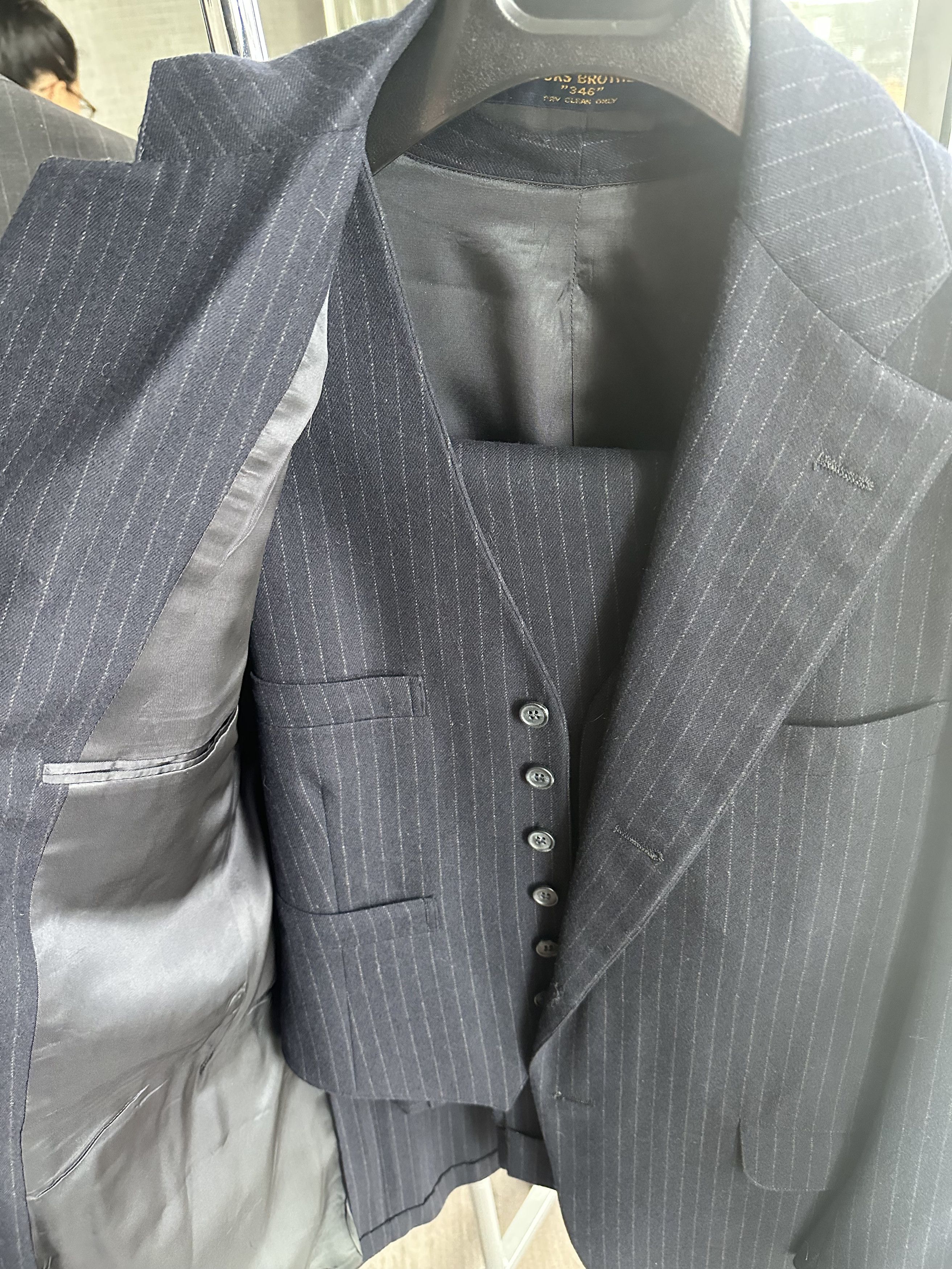 Brooks Brothers Vintage Heavy Flannel 3-Piece 3R2 Size 38R - 2 Thumbnail
