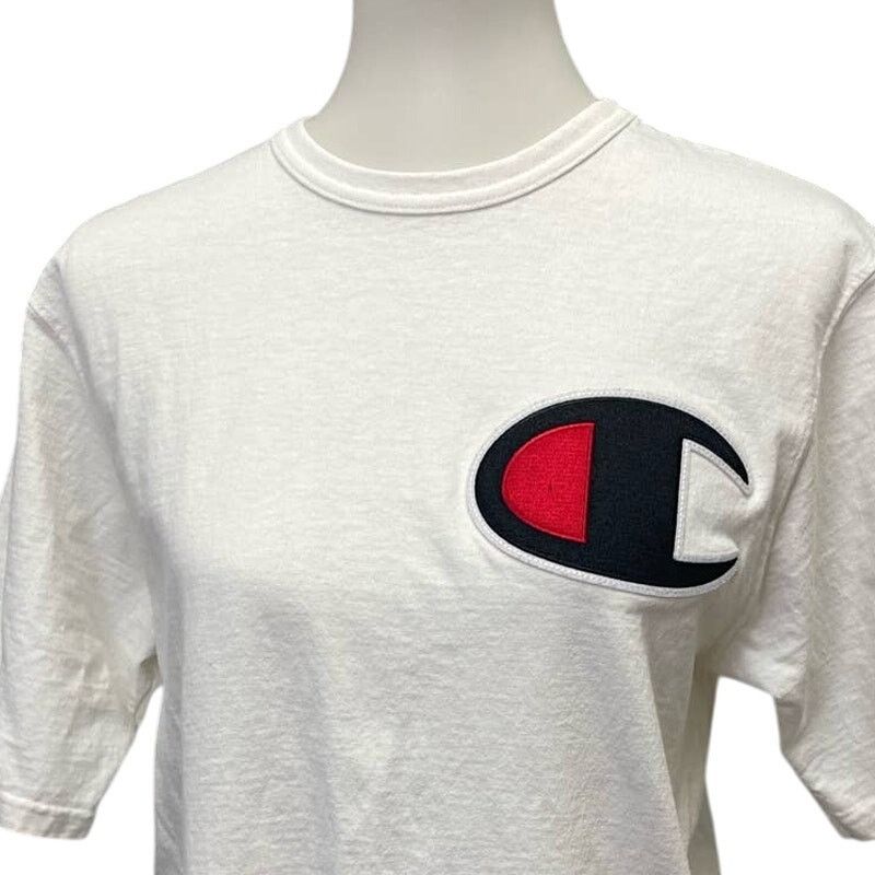 Champion Champion Mens Large Cotton Patch Crew Neck Tee Shirt Size US L / EU 52-54 / 3 - 2 Thumbnail