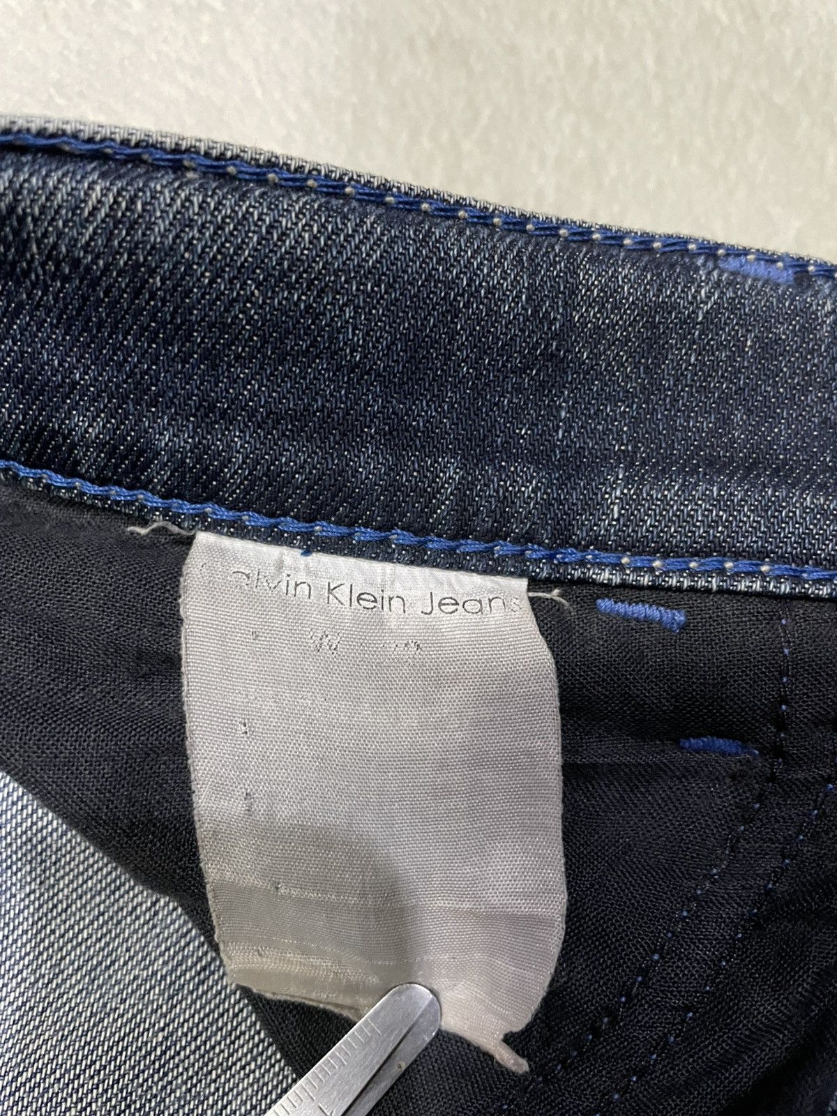 Calvin Klein Vintage Calvin Klein Jeans Straight Cut Distress Faded Jean Size US 33 - 11 Thumbnail