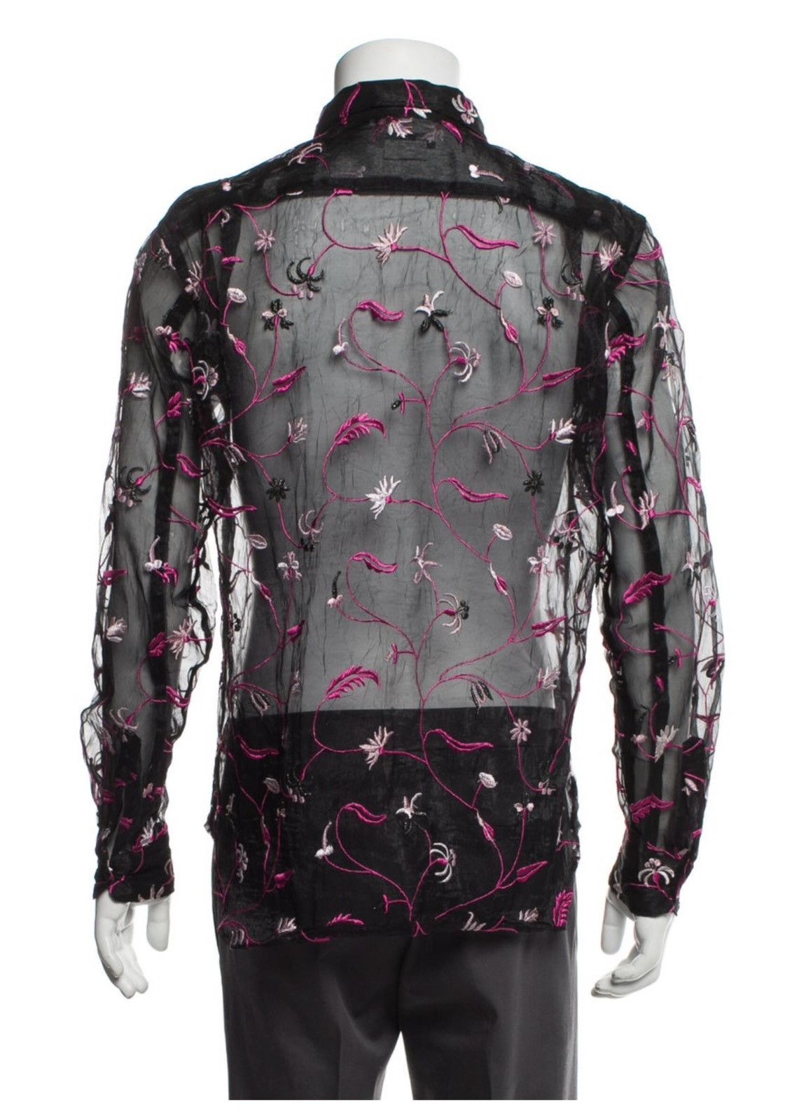 Comme des Garcons Homme Plus Comme Des Garcons Homme Plus embroidered organza shirt Size US S / EU 44-46 / 1 - 3 Thumbnail