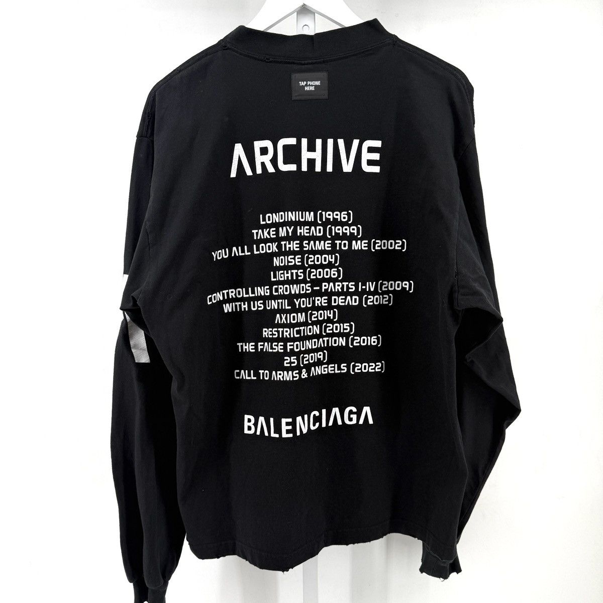 Balenciaga Music Archive Longsleeve Tshirt