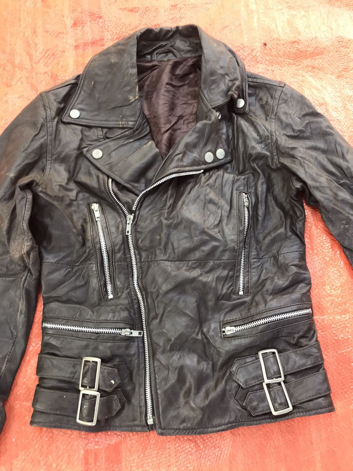 Seditionaries RARE DOUBLE COLLAR LEATHER JACKET SEDITIONARIES RACING JCKT Size US XS / EU 42 / 0 - 7 Thumbnail