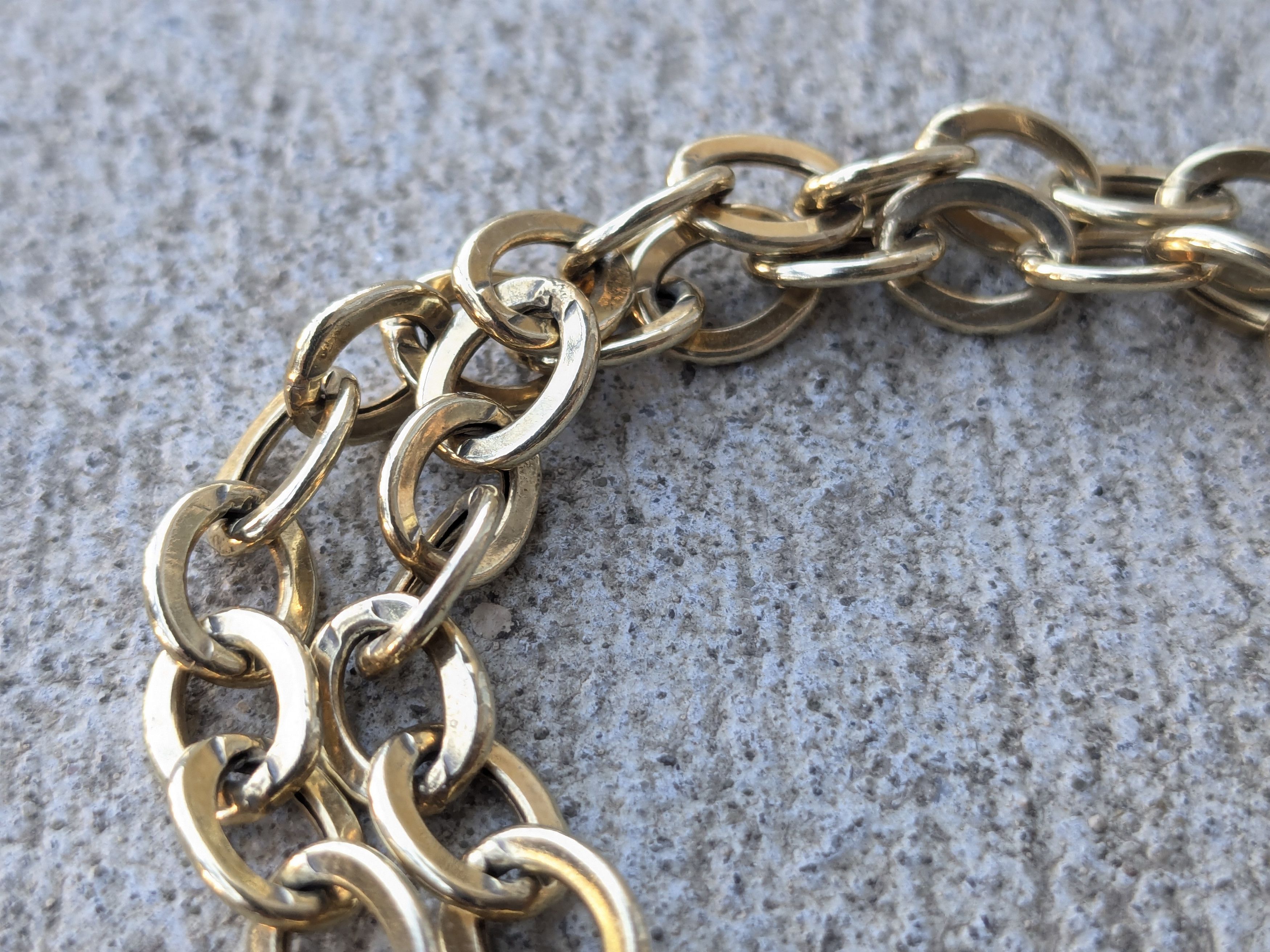 Sterling Silver Vintage Sterling Silver Necklace Choker Gold Plated Vermeil Size ONE SIZE - 4 Thumbnail