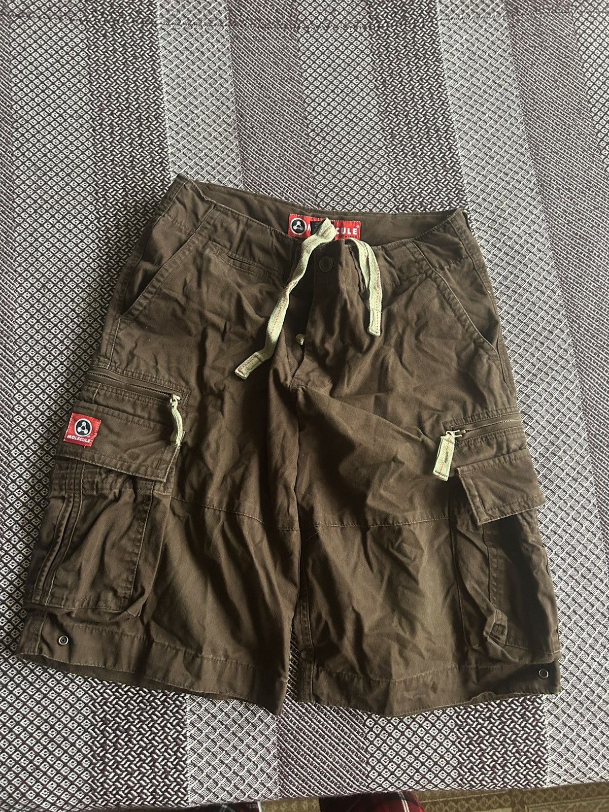 Vintage Vintage Molecule Cargo Shorts Y2K Japanese Style Size M-L Size US 34 / EU 50 - 9 Thumbnail