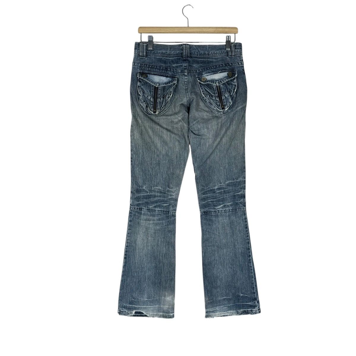 If Six Was Nine ☀️ON SESSION GOTHIC DENIM JEANS FLARE PANTS Size 32" / US 10 / IT 46 - 6 Thumbnail
