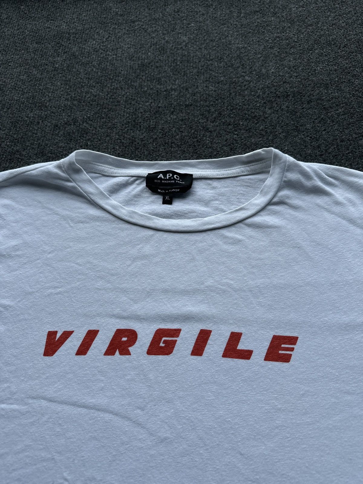 A.P.C. GRAIL 🚨 APC VIRGILE TEE BIG LOGO WHITE RARE Y2K A.P.C. Size US XL / EU 56 / 4 - 5 Thumbnail
