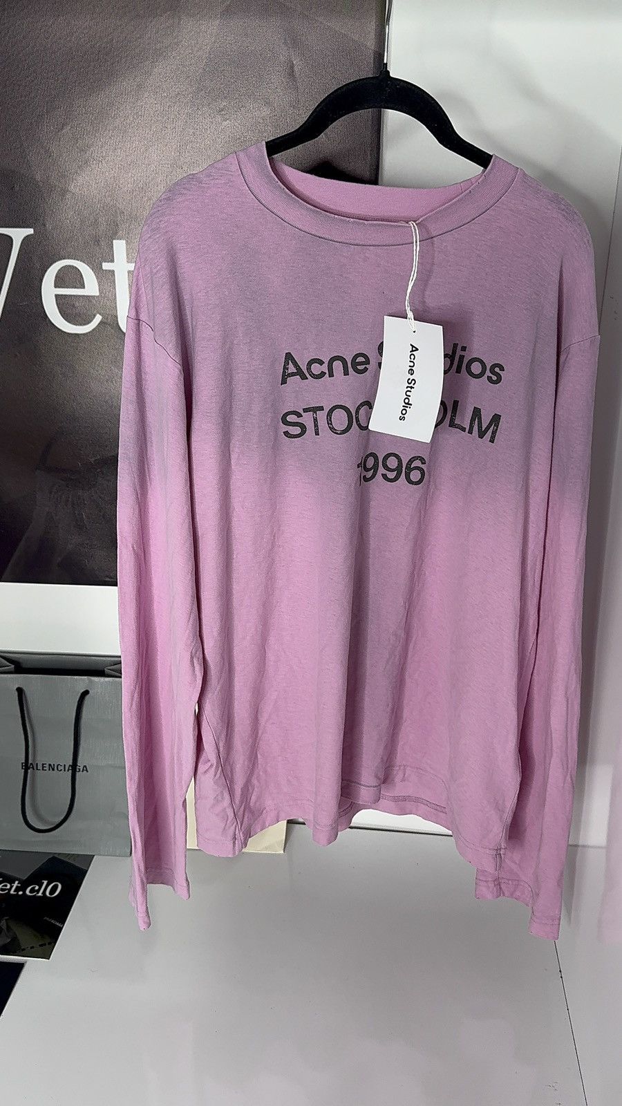 Acne Studios ✅ Acne Studios Stockholm 1996 Pink Longsleeve Size XS / US 0-2 / IT 36-38 - 1 Thumbnail