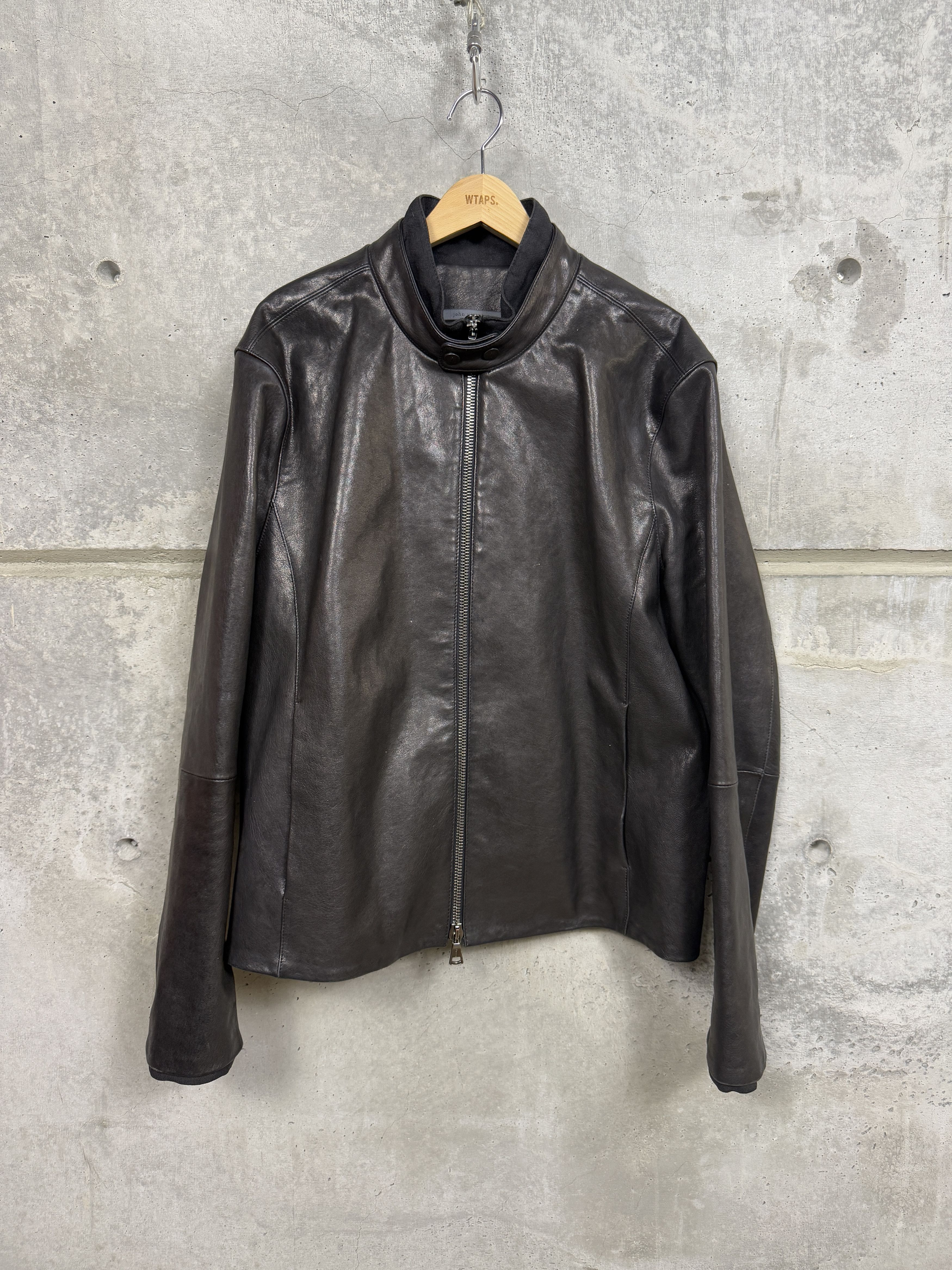 John Varvatos $1898 John Varvatos Leather Racer Jacket Size US XL / EU 56 / 4 - 1 Thumbnail