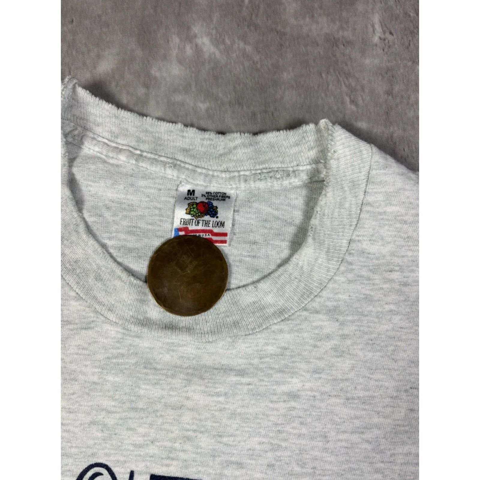 Vintage VINTAGE 90s Boston Massachusetts Graphic Print T-Shirt M & M Shirt Mens Gray Cotton Crew Neck Short Sleeve Size M 90s USA City Size US M / EU 48-50 / 2 - 5 Thumbnail