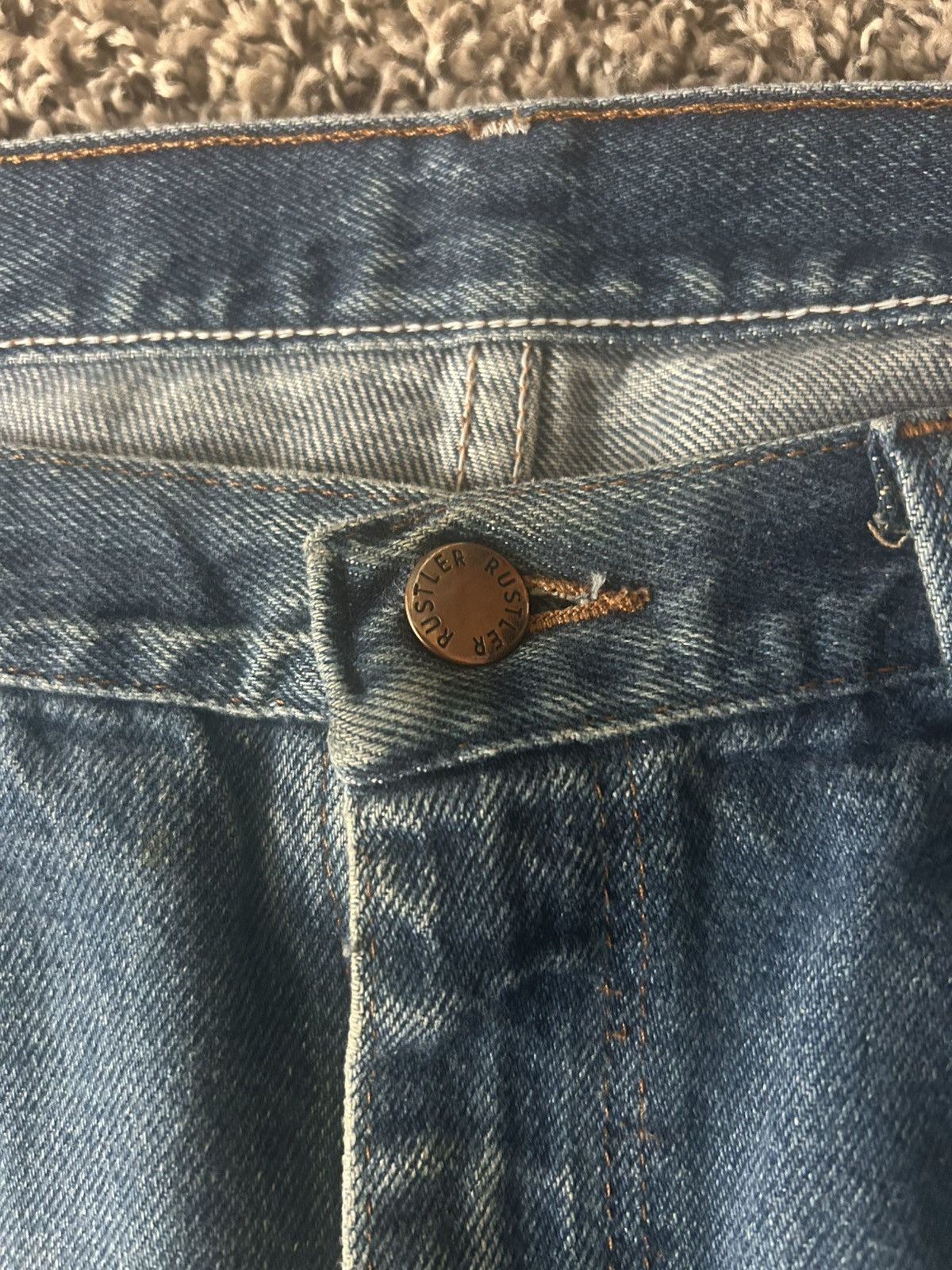 Rustler VINTAGE RUSTLER Jeans Light Wash 32x34 Size US 32 / EU 48 - 2 Thumbnail