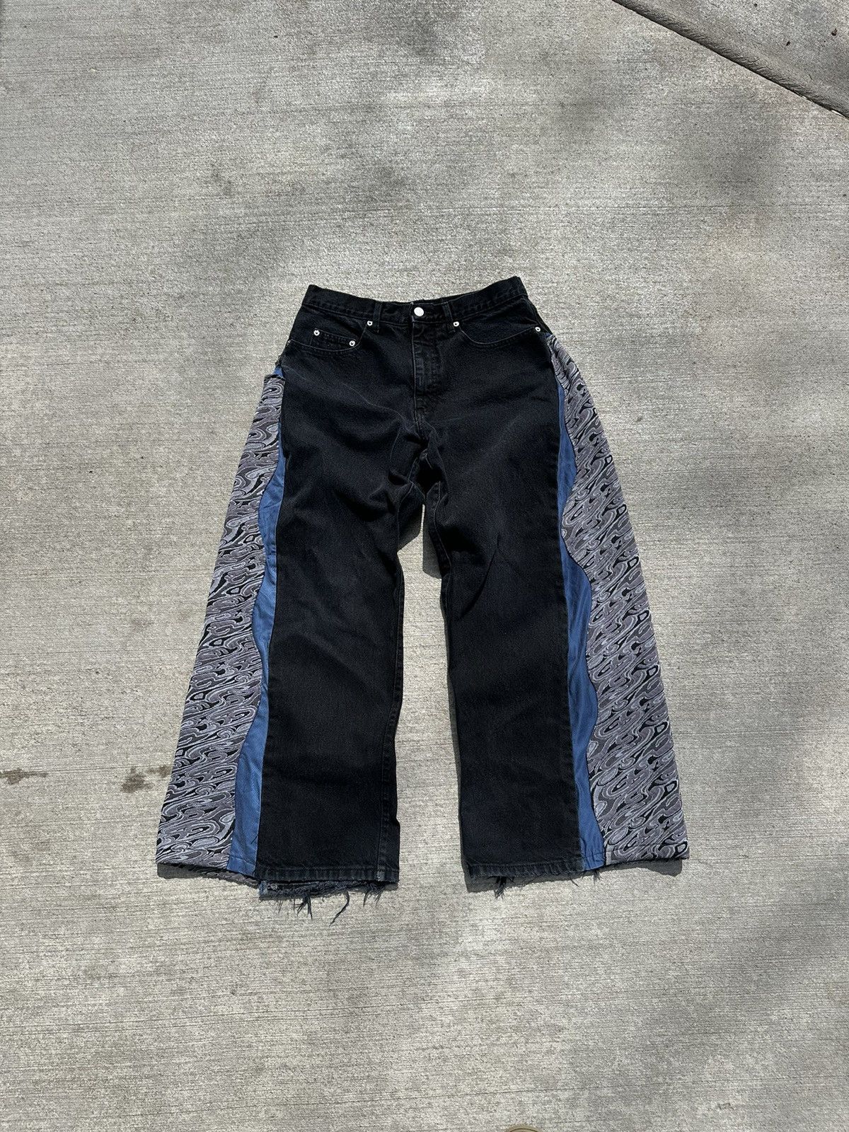 Guess × Vintage Guess 90s Custom Black Denim High Rise Jeans Made in USA Size 32" / US 10 / IT 46 - 1 Thumbnail