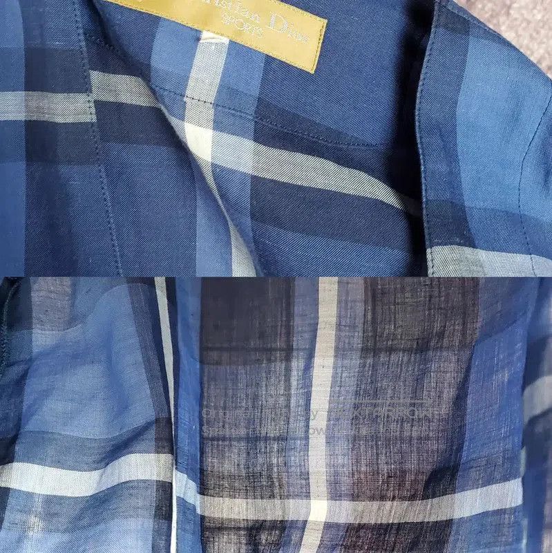 Other Dior Blue Cotton Plaid Long Sleeve Cardigan . Size US S / EU 44-46 / 1 - 6 Thumbnail