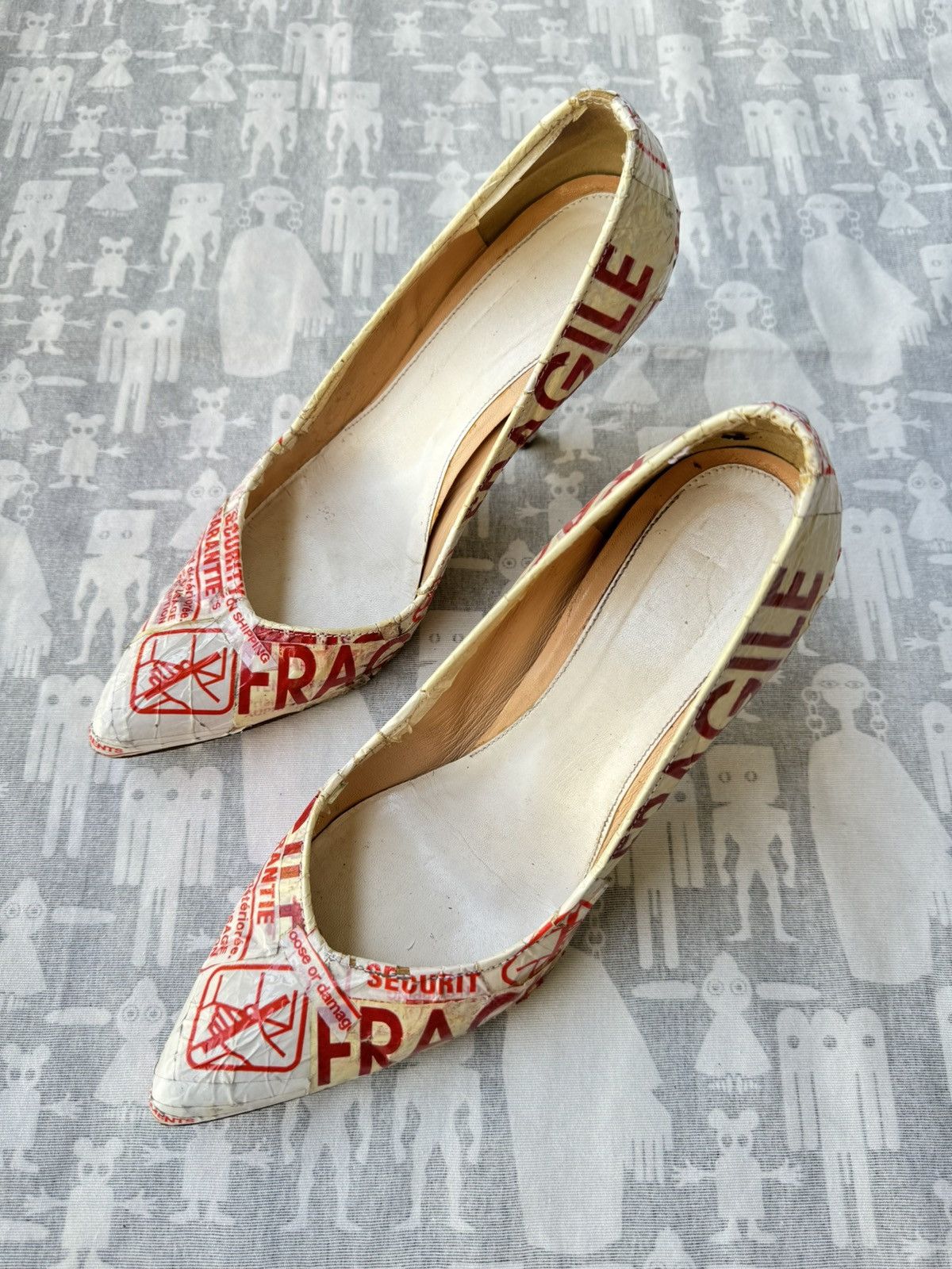 Maison Margiela Maison Martin Margiela SS06 "FRAGILE" Artisanal Pumps Size US 10 / IT 40 - 2 Thumbnail