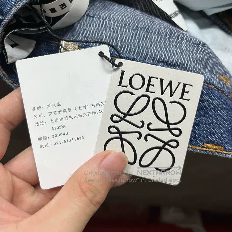 Loewe Loewe Back Leather Label Denim Pants Size 24" / US 00 / IT 34 - 8 Thumbnail