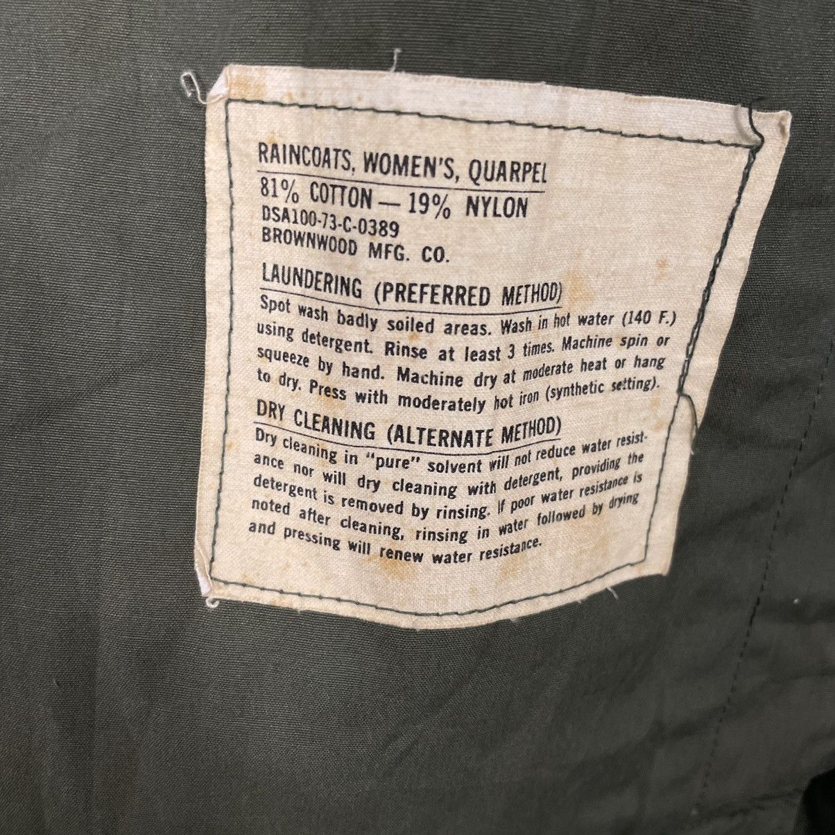 Vintage Vintage Brownwood Mfg US Military Double Breasted Trenchcoat Size L / US 10 / IT 46 - 18 Thumbnail