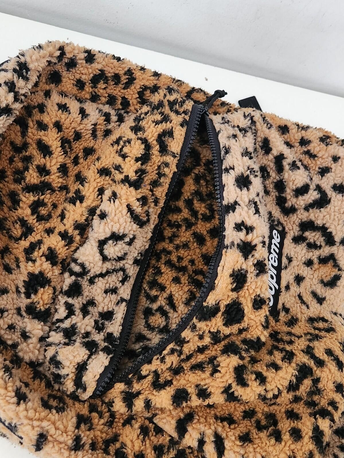 Supreme FW17 Supreme Leopard Fleece Backpack Size ONE SIZE - 7 Thumbnail