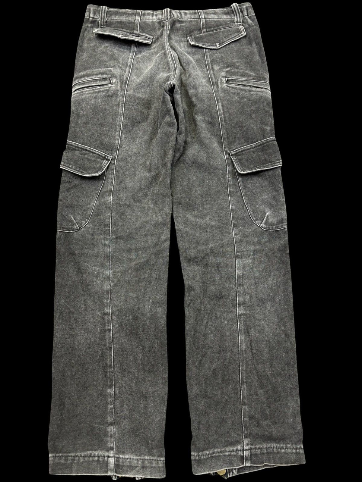 Japanese Brand Mala Vita Full Zipper Up Black Wash Multipockets Pant F825 Size US 32 / EU 48 - 2 Thumbnail