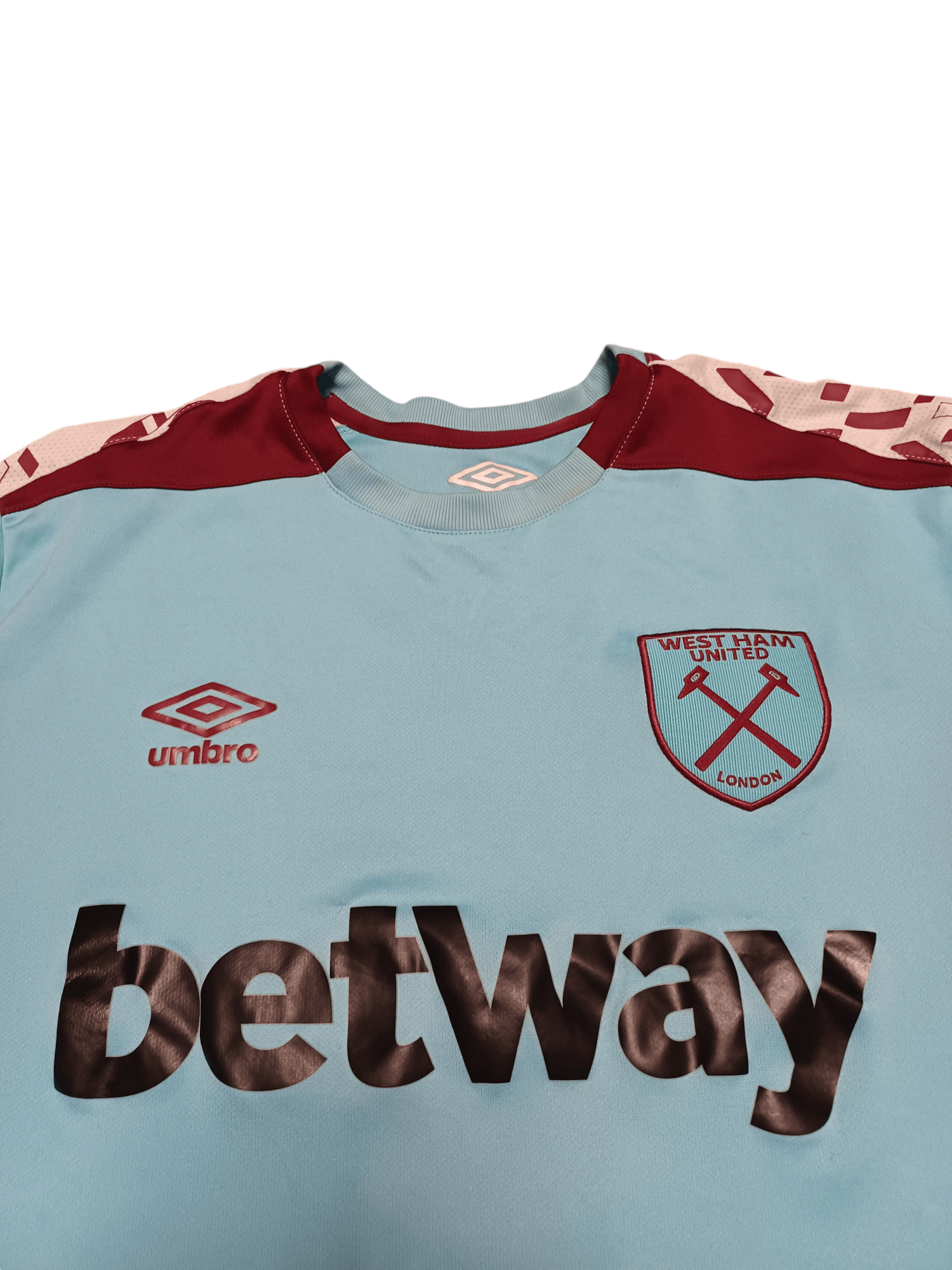 Umbro WEST HAM UNITED UMBRO SOCCER FOOTBALL JERSEY Size US L / EU 52-54 / 3 - 2 Thumbnail