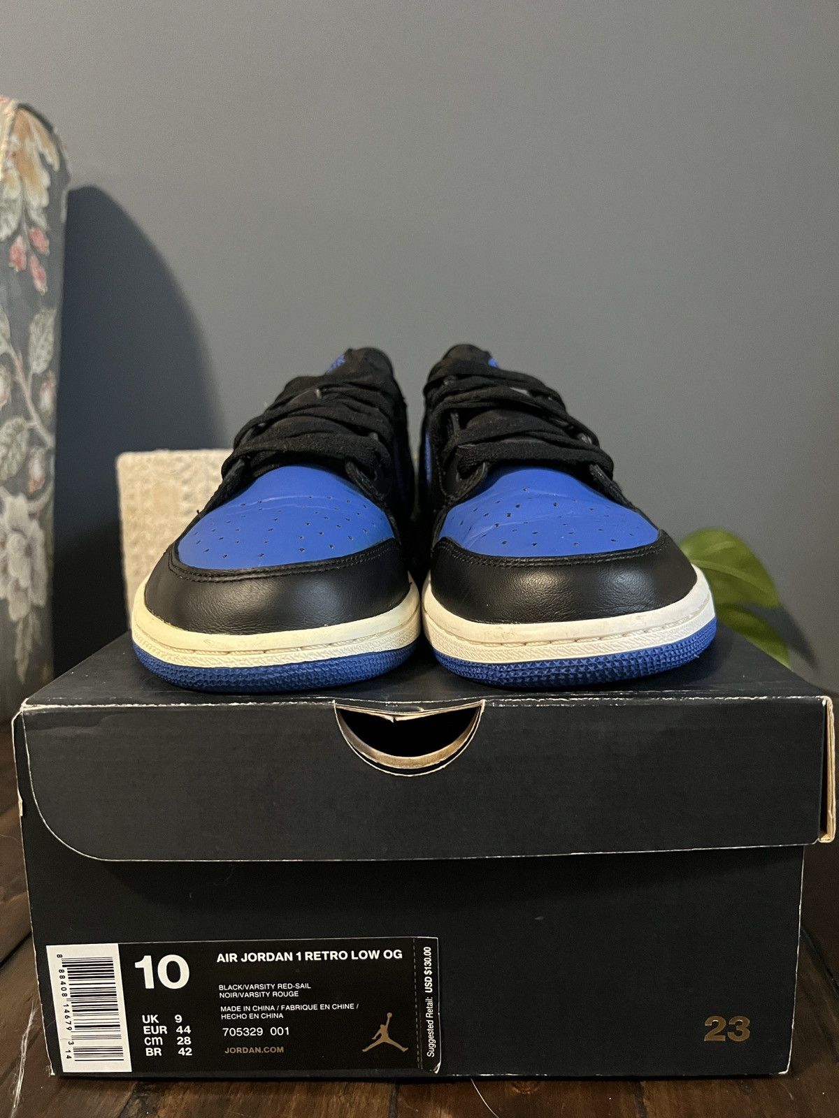 Jordan Brand × Nike Jordan 1 Low - Royal (2015) Size US 10 / EU 43 - 2 Thumbnail