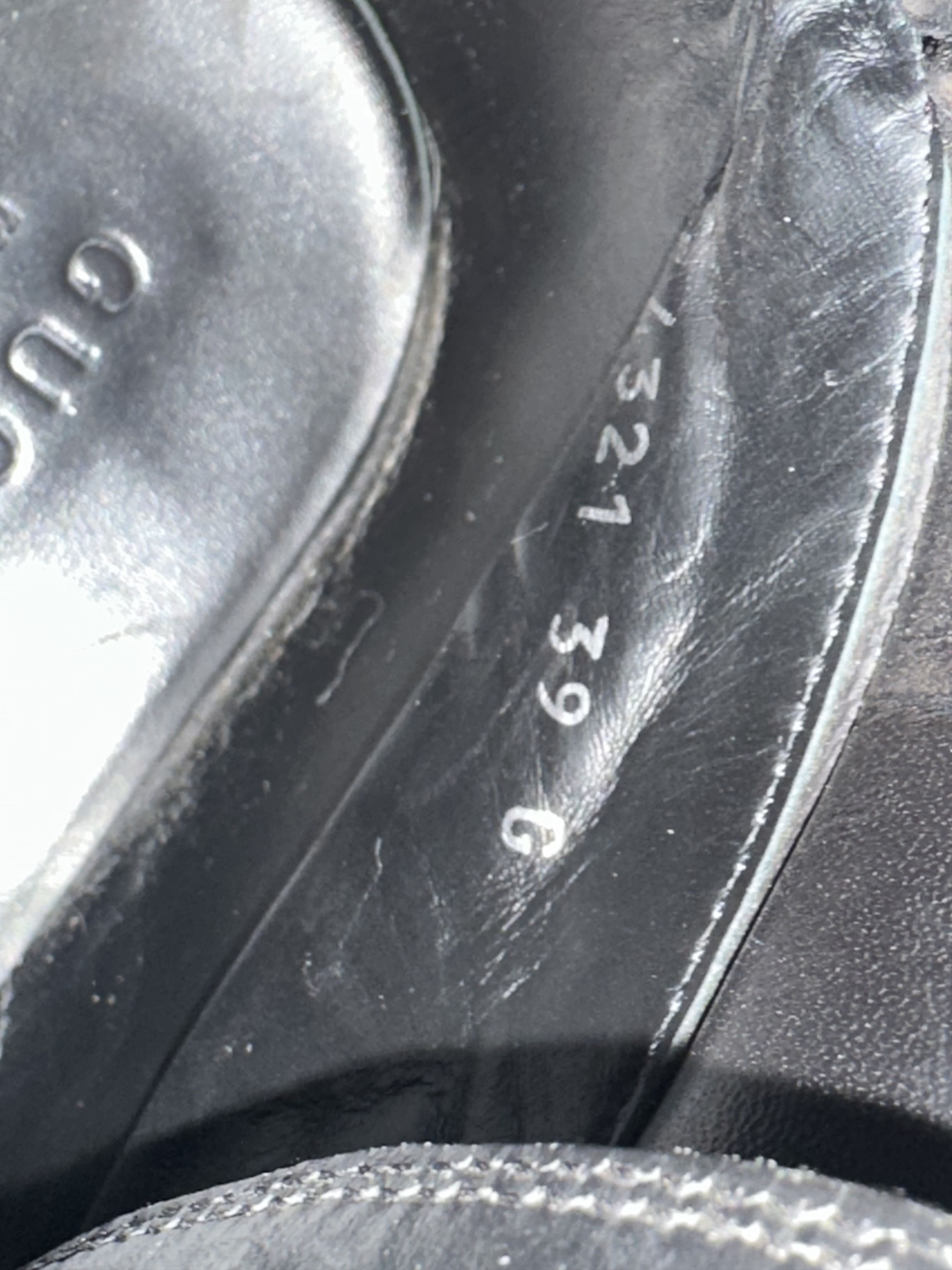 GUCCI Web Accent Leather Combat Boots Size: 6 UK US9, IT39