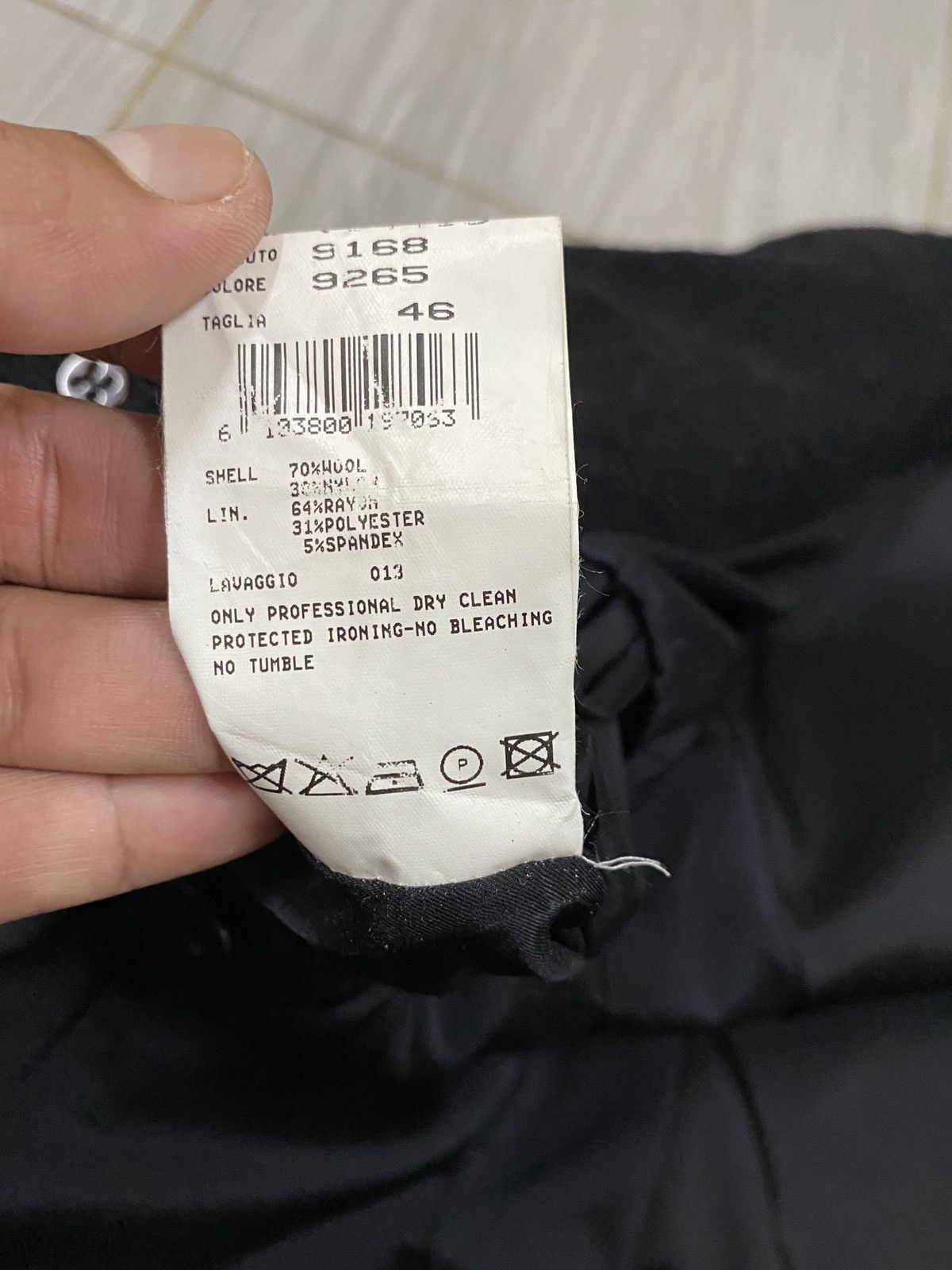 Emporio Armani EMPORIO ARMANI MEN COAT WOOL JACKET BLACK Size US S / EU 44-46 / 1 - 13 Thumbnail