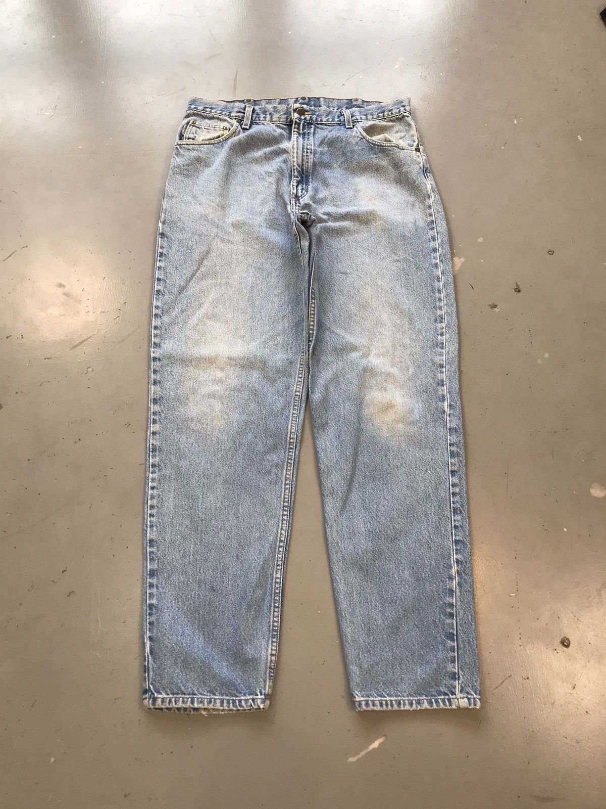 Carhartt × Vintage Vintage Carhartt B17 DST carpenter denim Size US 38 / EU 54 - 1 Thumbnail
