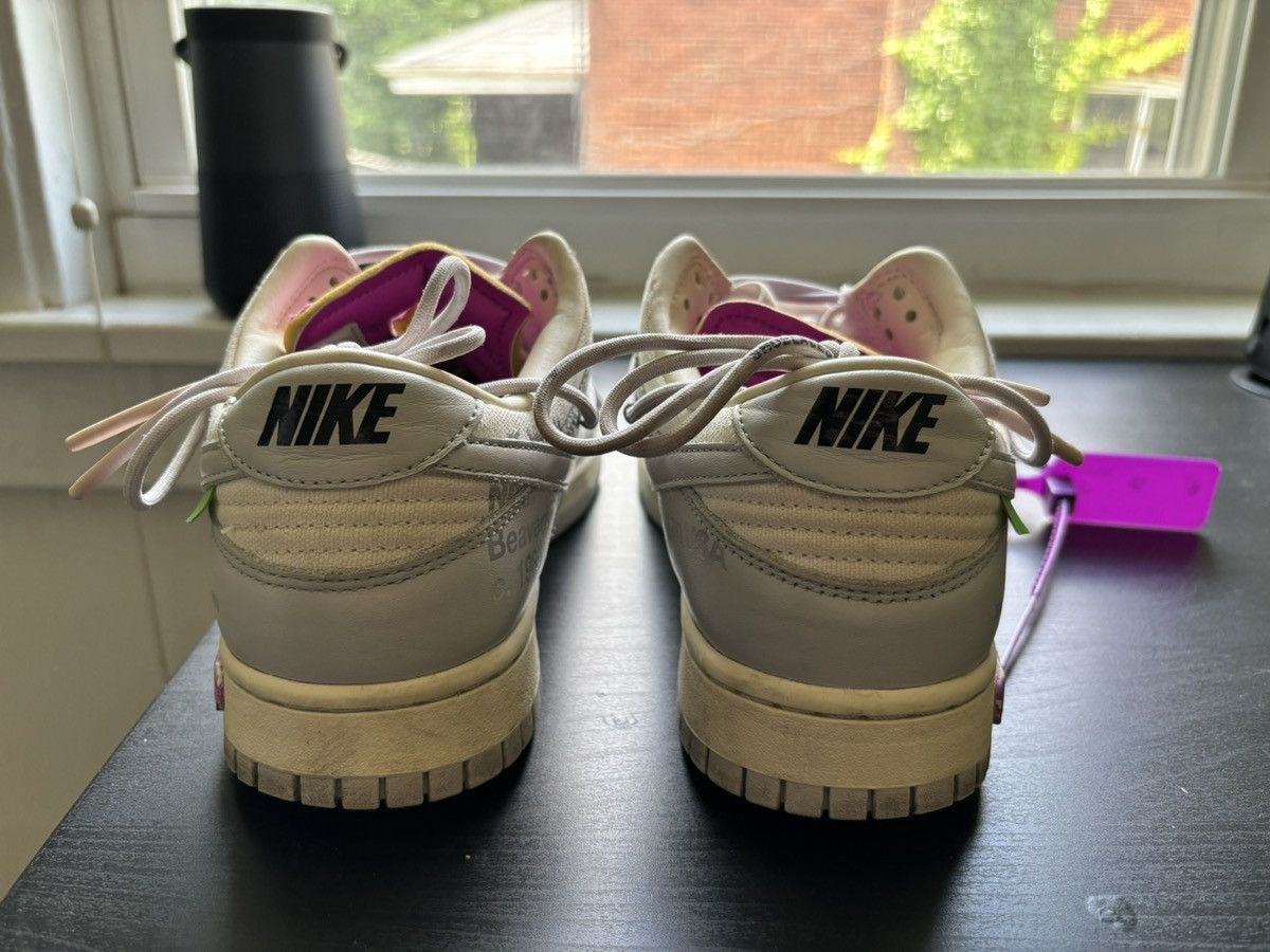 Nike Nike Dunk Low Off-White Lot 3/50 Size US 9 / EU 42 - 4 Thumbnail