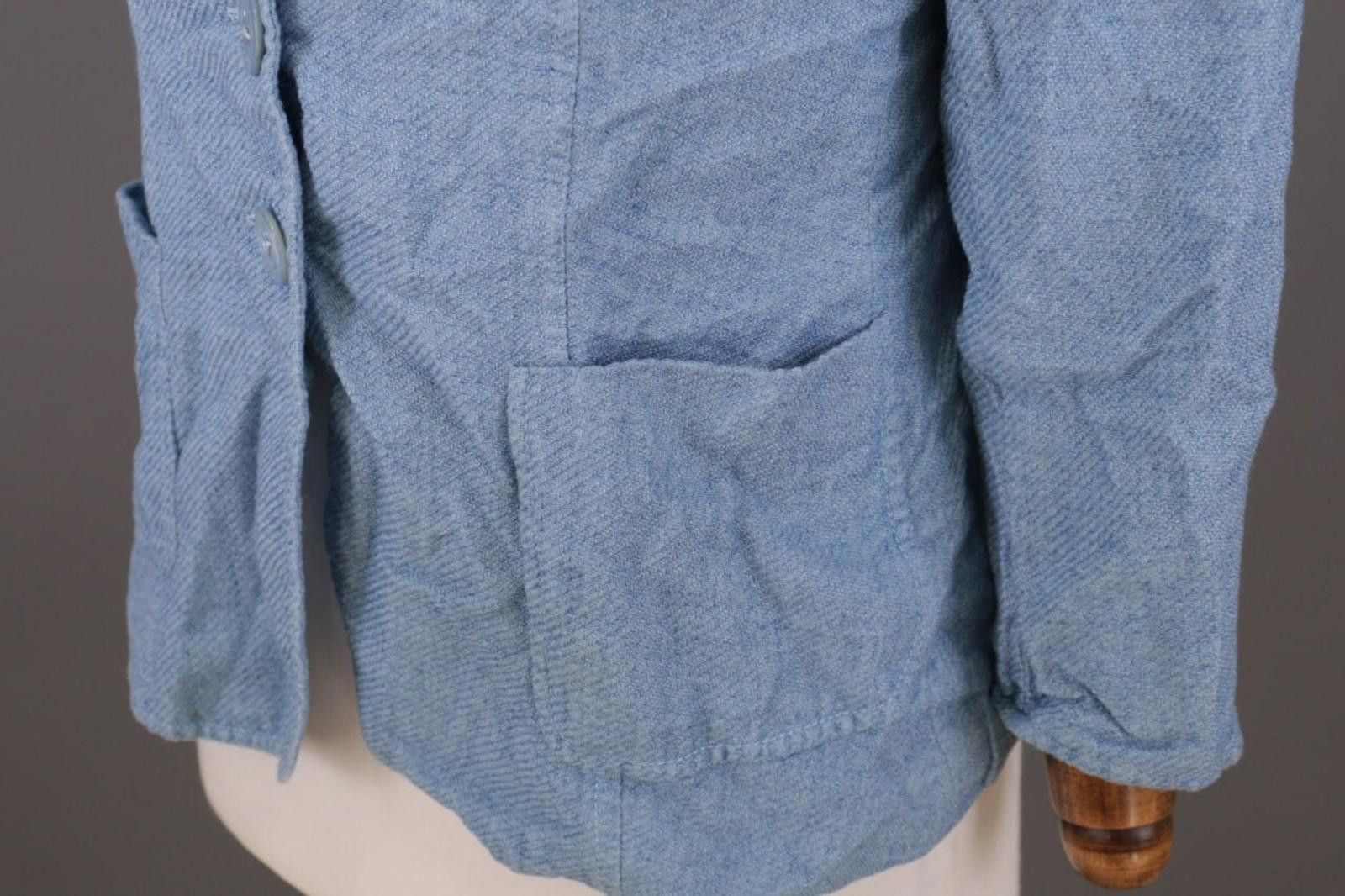 Escada Escada Blue Wool Silk Linen Blazer Lined Jacket Size 42 Size M / US 6-8 / IT 42-44 - 10 Thumbnail