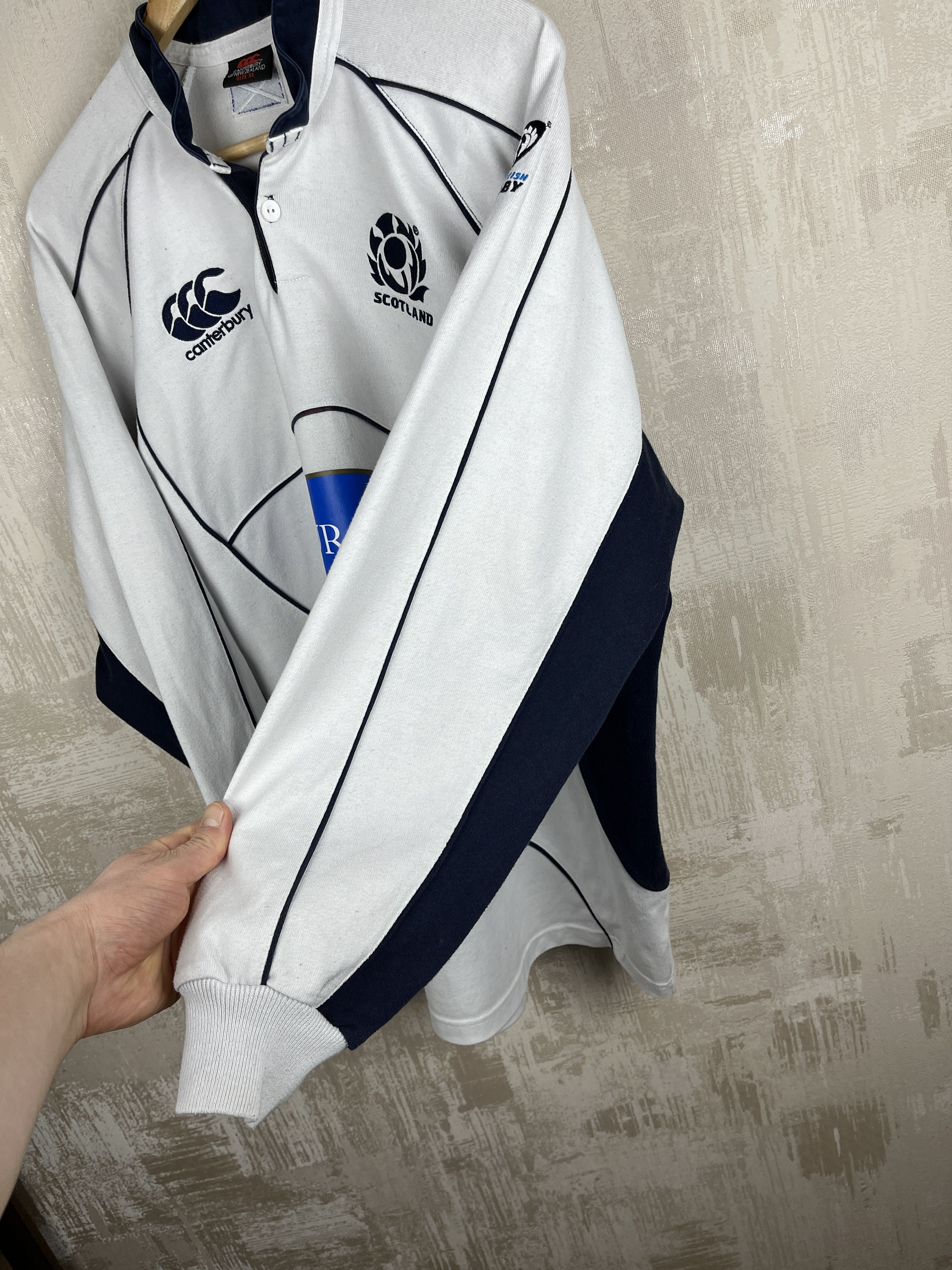 Canterbury of New Zealand Vintage Scotland Away Rugby Jersey Long Sleeve Canterbury Size US XL / EU 56 / 4 - 15 Thumbnail