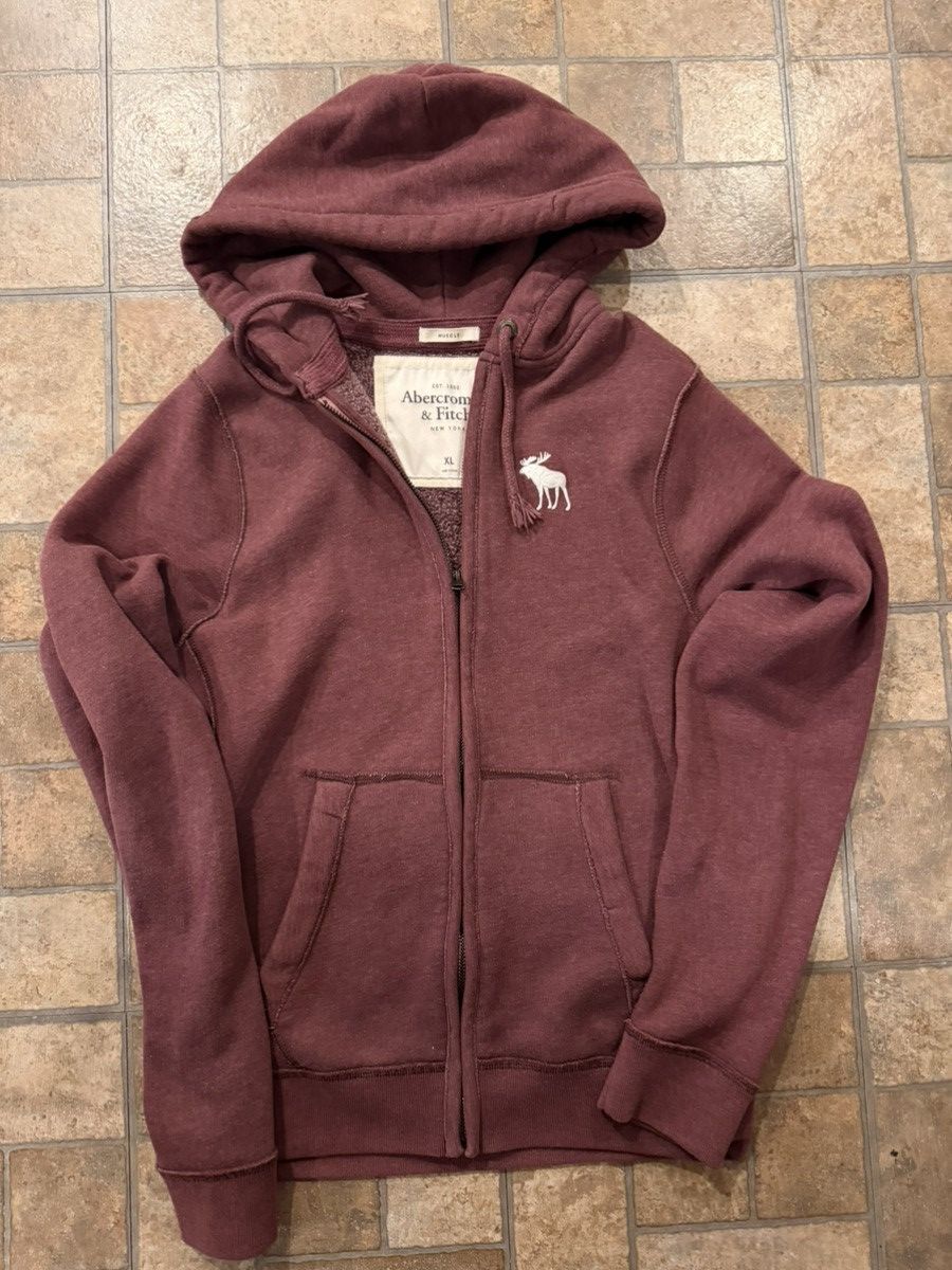 Abercrombie & Fitch Vintage Abercrombie&fitch moose zip-up hoodie Size US XL / EU 56 / 4 - 2 Thumbnail