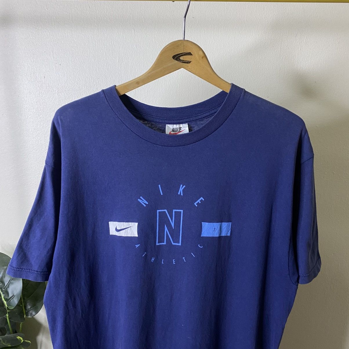 Nike Vintage 1990s Nike Athletic T Shirt Size US L / EU 52-54 / 3 - 2 Thumbnail