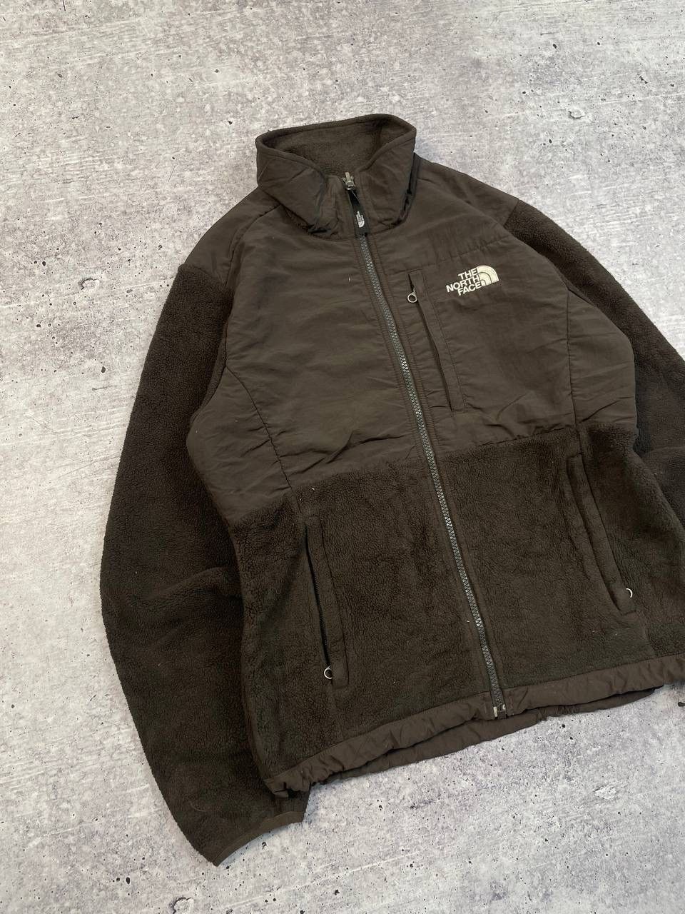 The North Face Vintage The North Face Brown Fleece Nylon Jacket Y2K Size S / US 4 / IT 40 - 2 Thumbnail