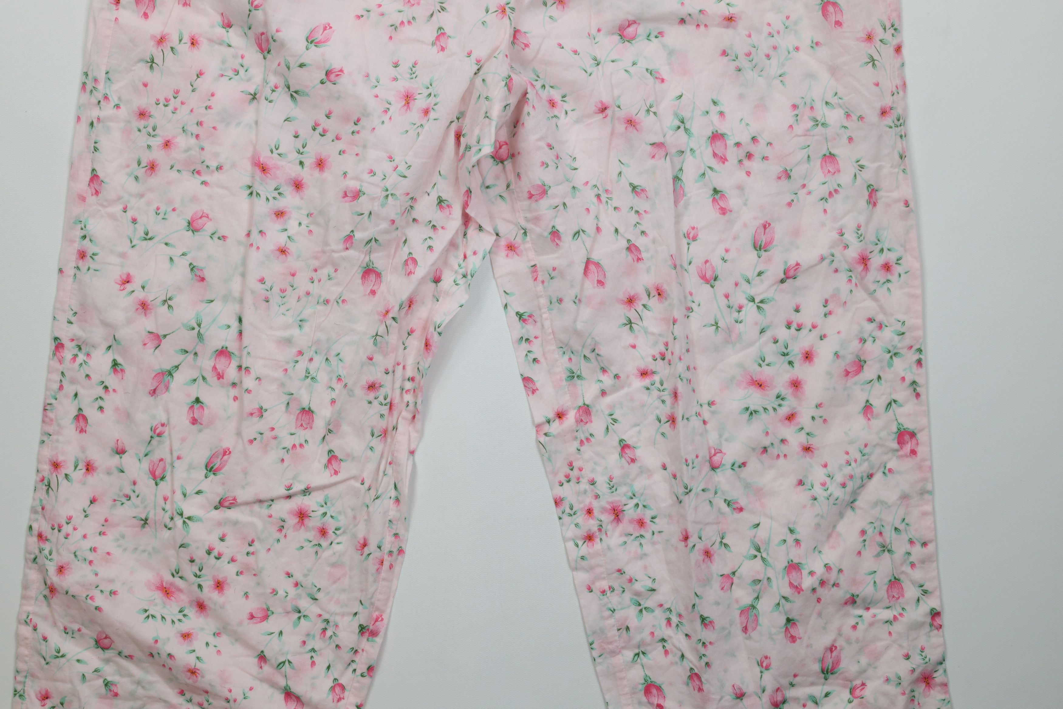 Victoria's Secret Vintage Y2K Victorias Secret Floral Sleep Capris Pants Size 32" / US 10 / IT 46 - 4 Thumbnail