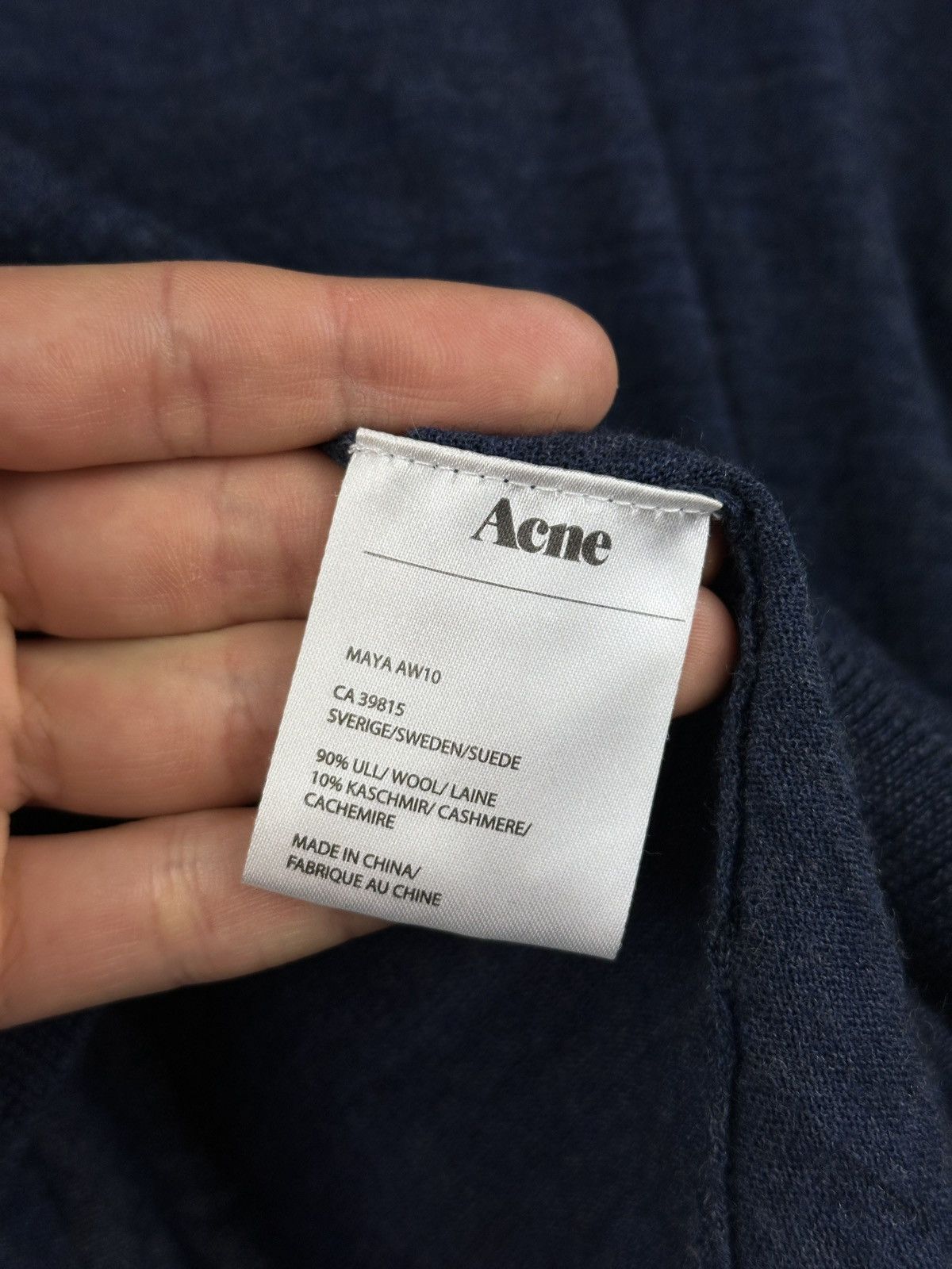 Acne Studios × Vintage Acne Studios MAYA AW10 Blouse Wool/Cashmere Sweater Size XS / US 0-2 / IT 36-38 - 6 Thumbnail